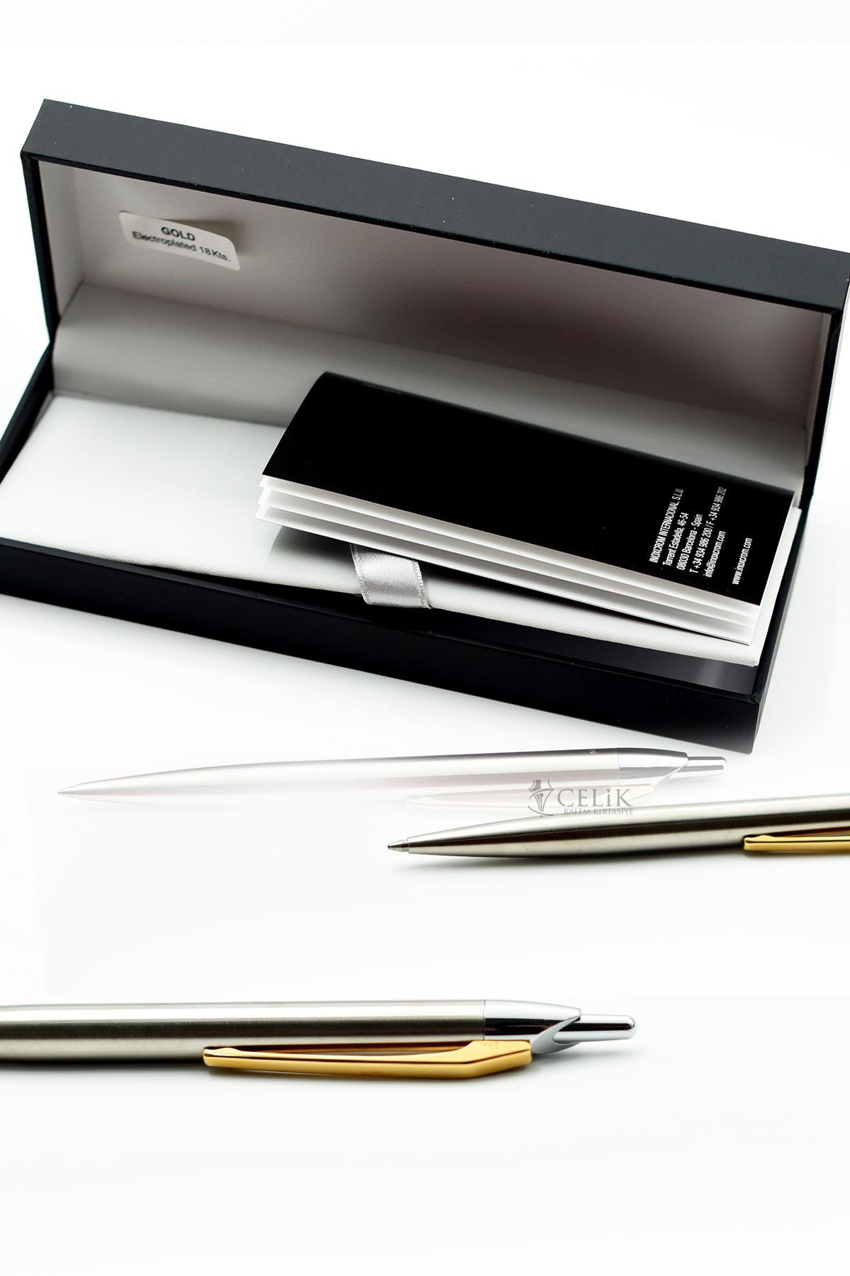 Inoxcrom Pure Serisi Mo Gold Clip Tükenmez Kalem