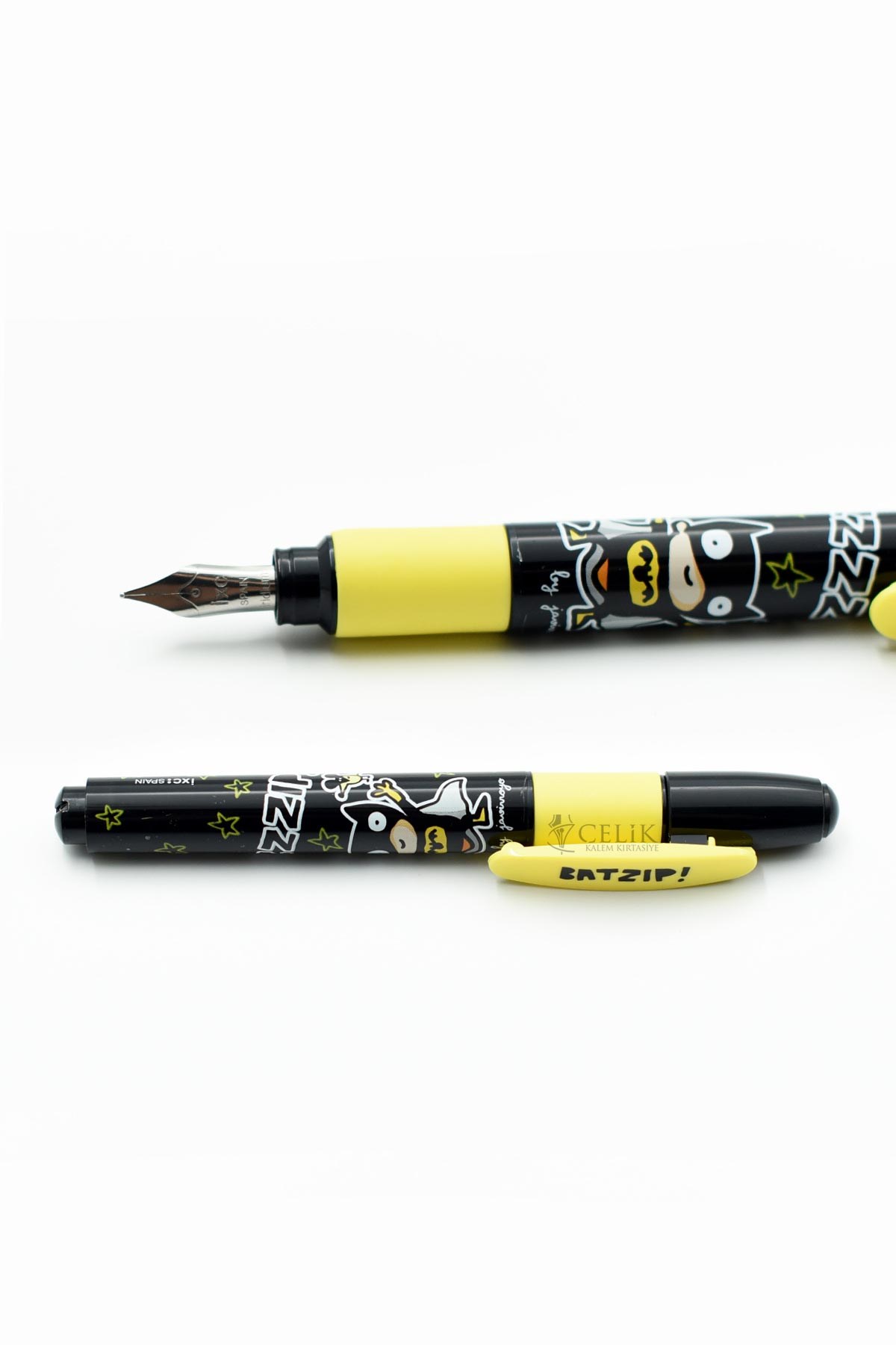 Inoxcrom Superheros Club Serisi Batzip Siyah Dolma Kalem