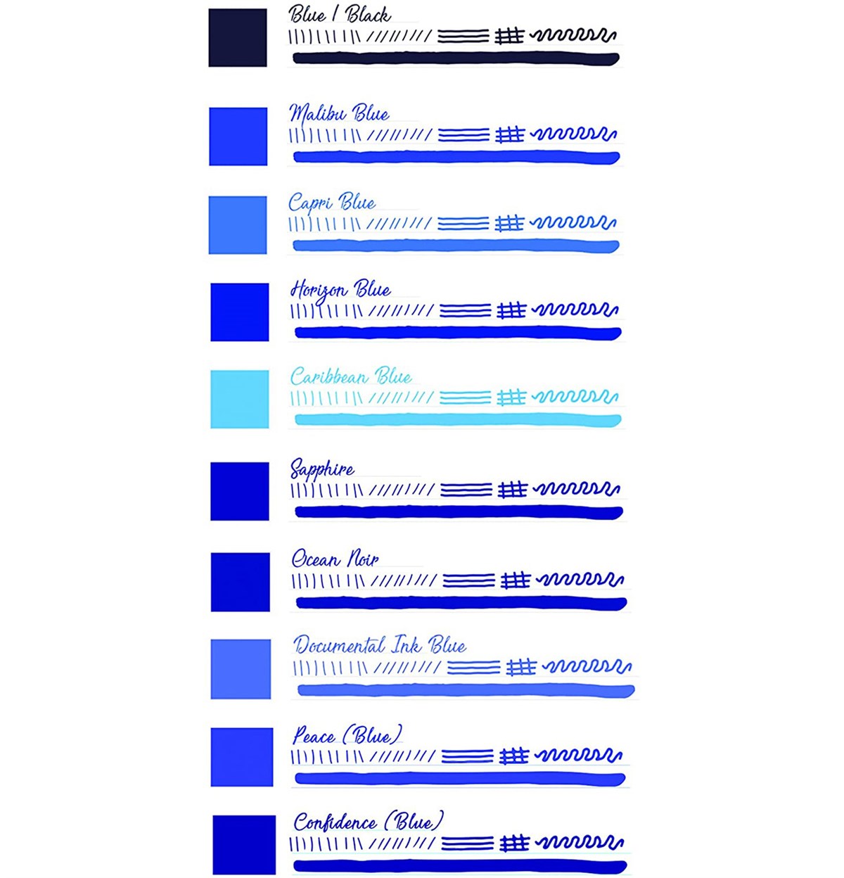 Monteverde Bloo Collection 10 lu Mürekkep Seti