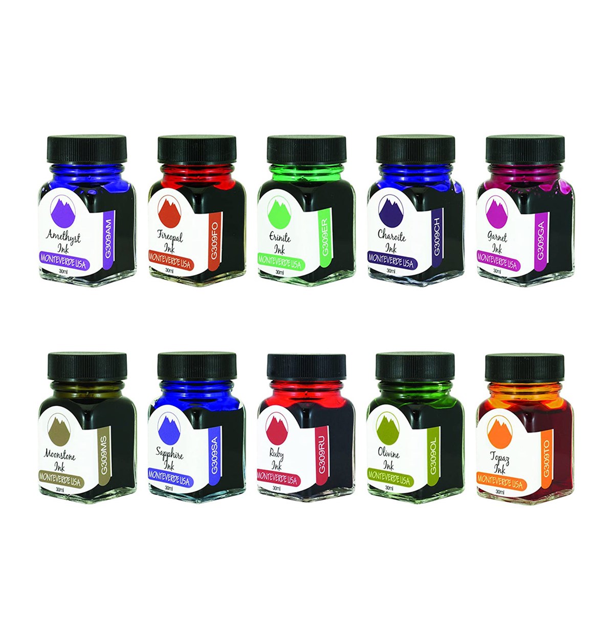 Monteverde G309 Gemstone 10 lu Mürekkep Seti