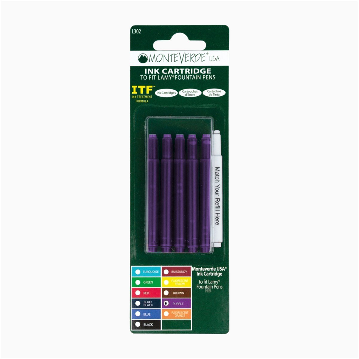Monteverde Kartuş Serisi Lamy Kartuş Purple 5'li
