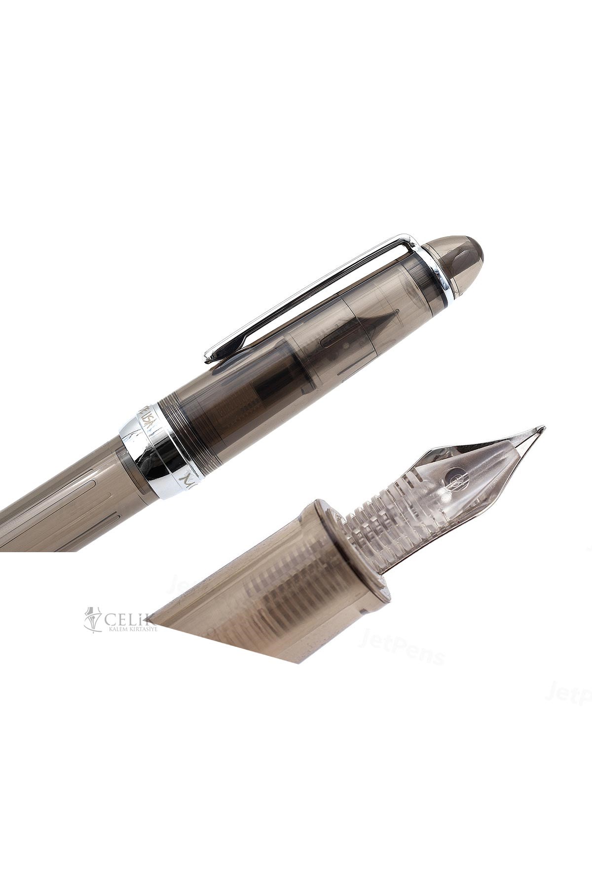 Monteverde Monza Serisi MV36742 M Gray Şeffaf Dolma Kalem