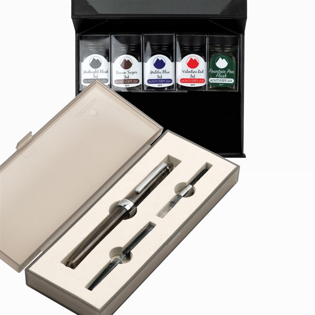 Monteverde Monza Signature Gray Sky S Uç Dolma Kalem + Mürekkep Seti