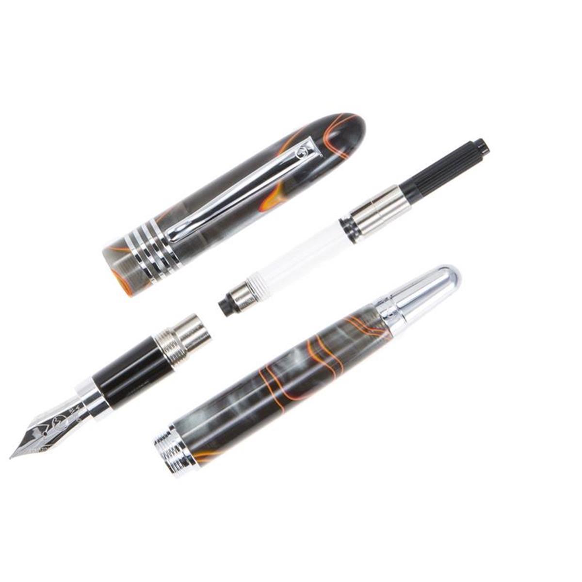 Monteverde Mountain Serisi MV41663 M Mount Vesuvio Füme Turuncu Dolma Kalem