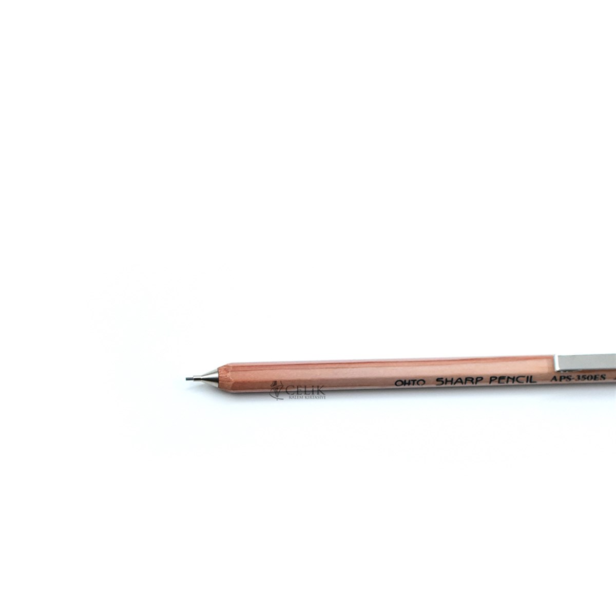 Ohto Wooden Serisi APS-350ES Klipsli 0.5 Naturel Mini Versatil Kalem