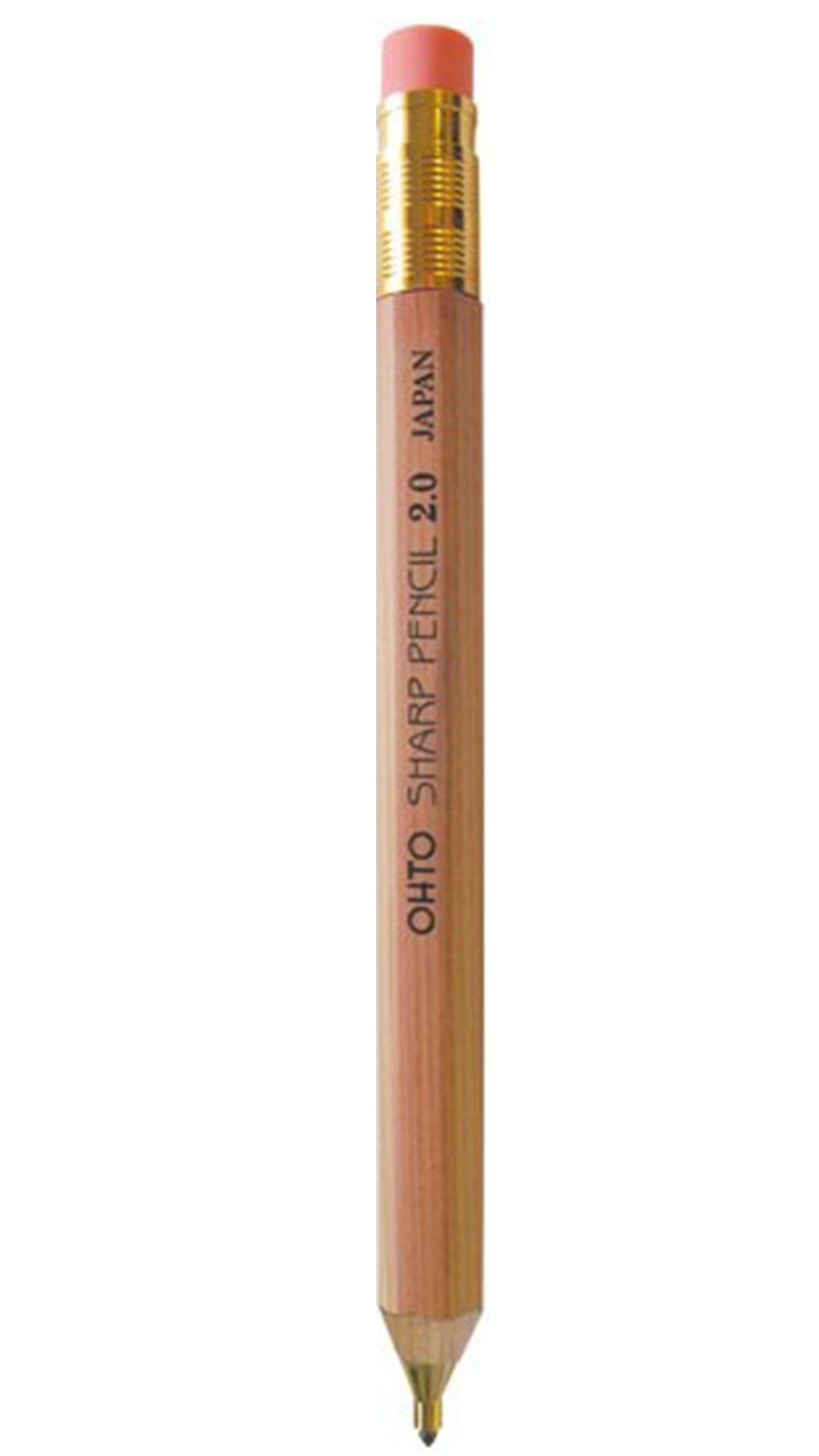 Ohto Wooden Serisi APS-680E 2.0 mm Uç Naturel Versatil Kalem