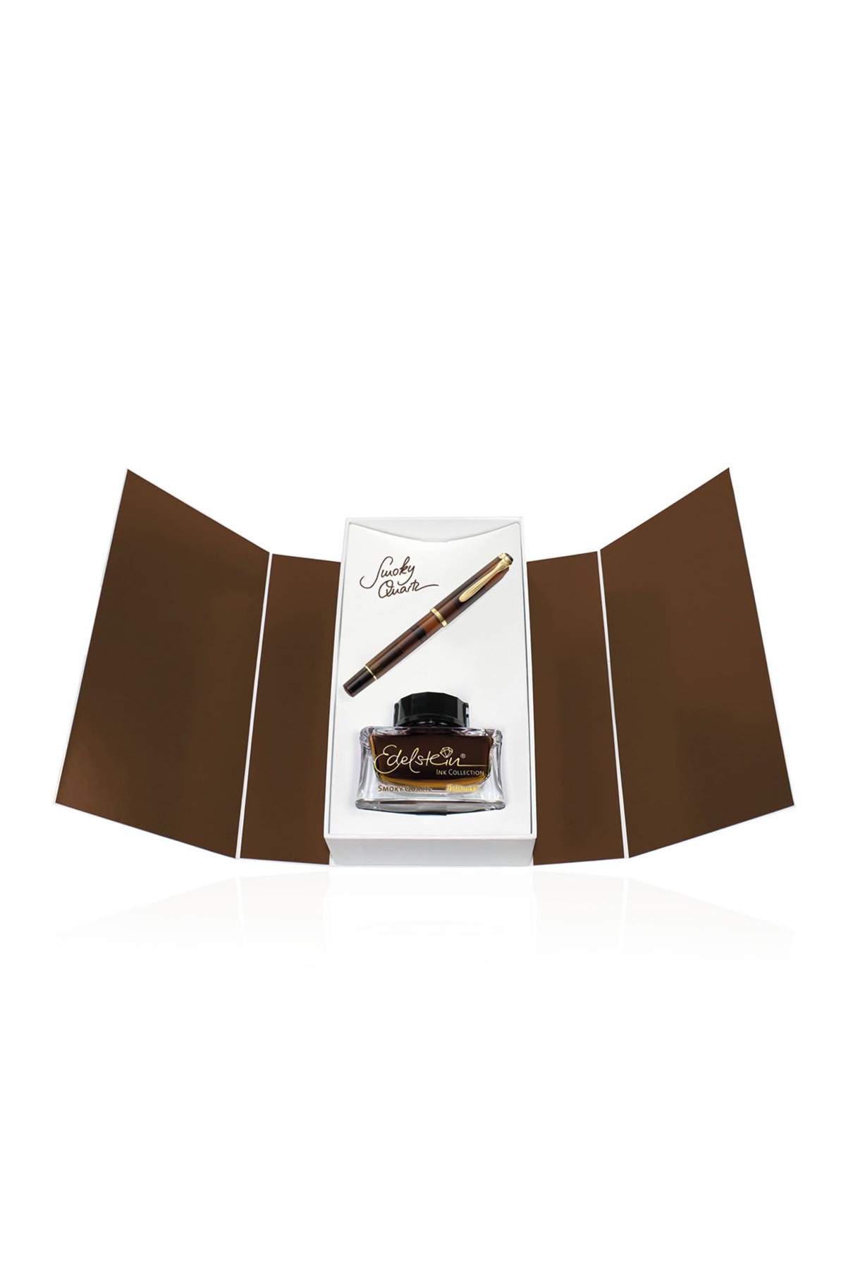 Pelikan Klasik Seri M200 Smoky Quartz Şeffaf Dolma Kalem Mürekkep Set