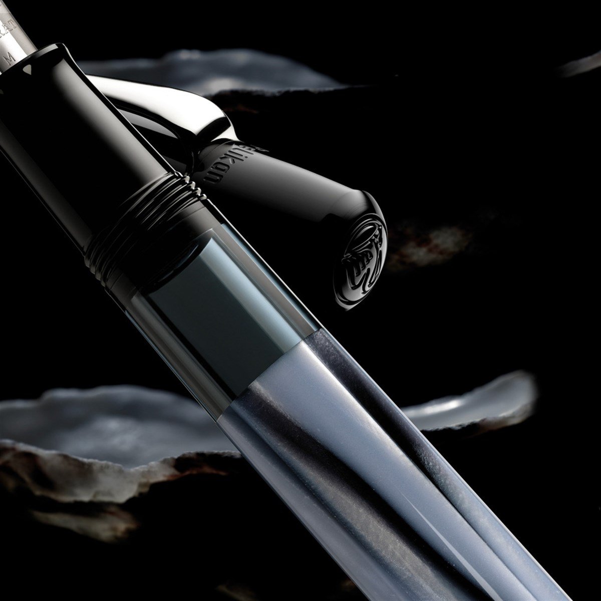 Pelikan M101N Special Edition Grey-Blue Dolma Kalem B Uç