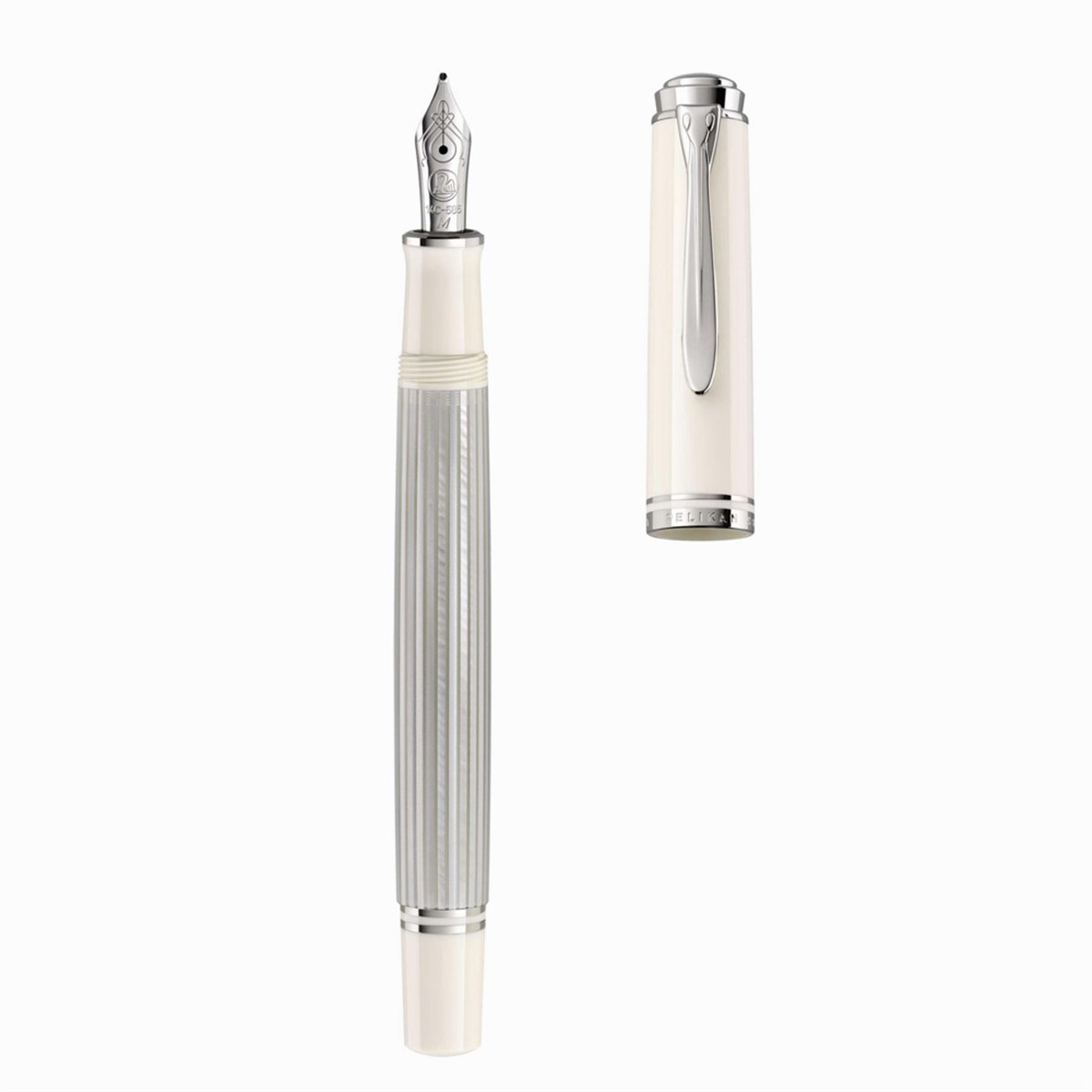 Pelikan Souveraen M405 Silver White Dolma Kalem