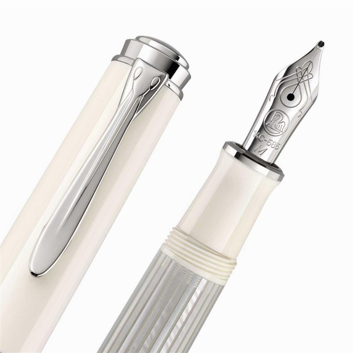 Pelikan Souveraen M405 Silver White Dolma Kalem