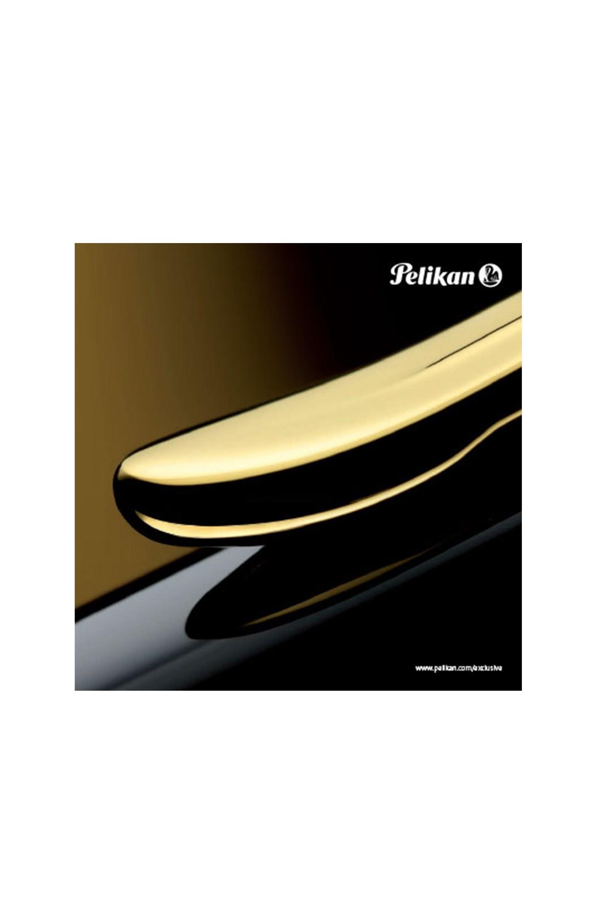 Pelikan Souveran Serisi M600 Siyah Dolma Kalem Gold EF Uç