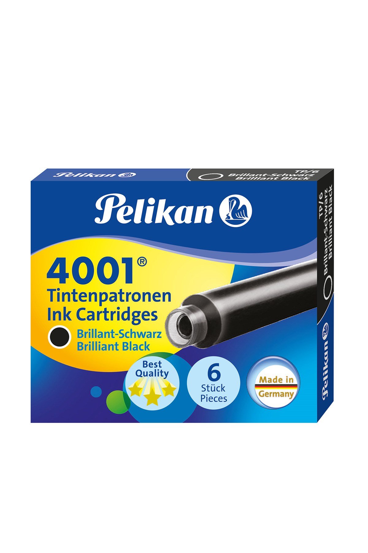 Pelikan TP6 Dolma Kalem Kartuşu Siyah