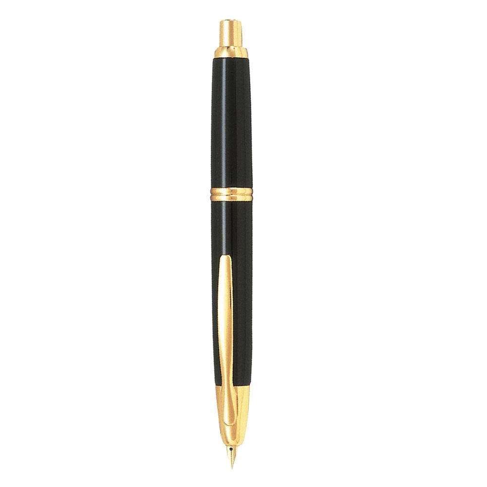 PILOT Capless Gold Trim Dolma Kalem FM Uç Siyah 