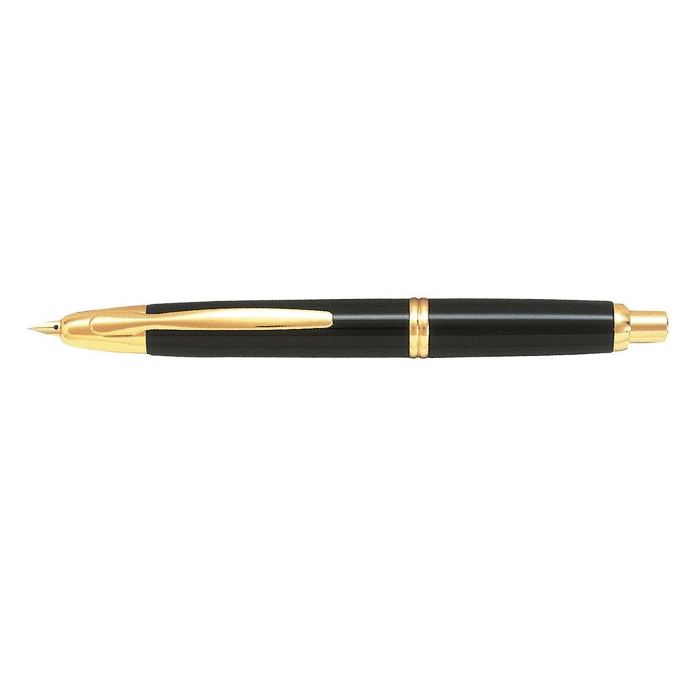 PILOT Capless Gold Trim Dolma Kalem FM Uç Siyah 