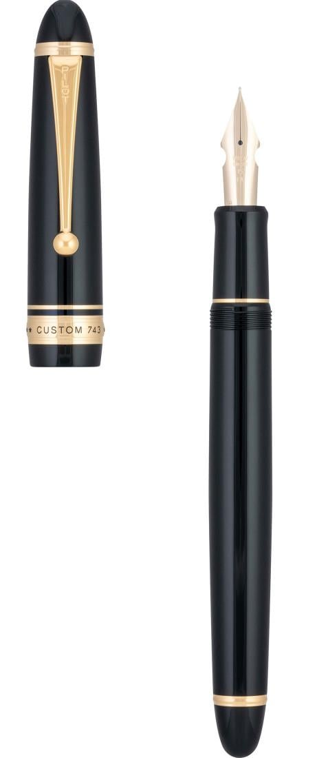 Pilot Custom 743 Falcon Fountain Pen Black - FA NIB