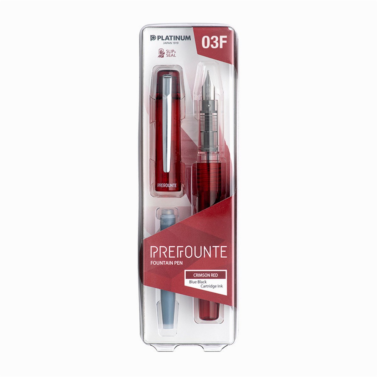 Platinum Prefounte Crimson Red Dolma Kalem F Uç