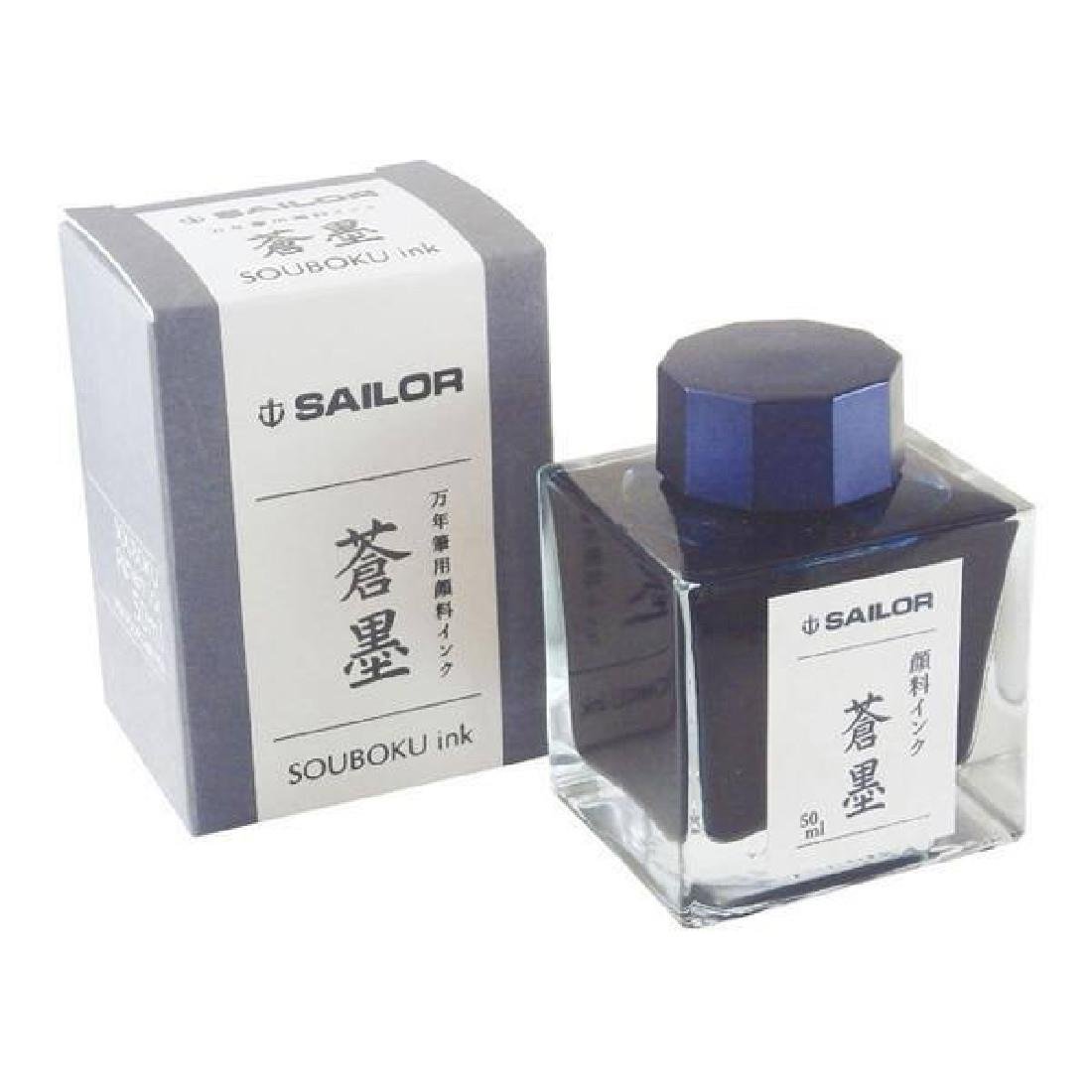 Sailor Pigment blue-black Ink (50 ml bottle) Souboku 13-2002-244
