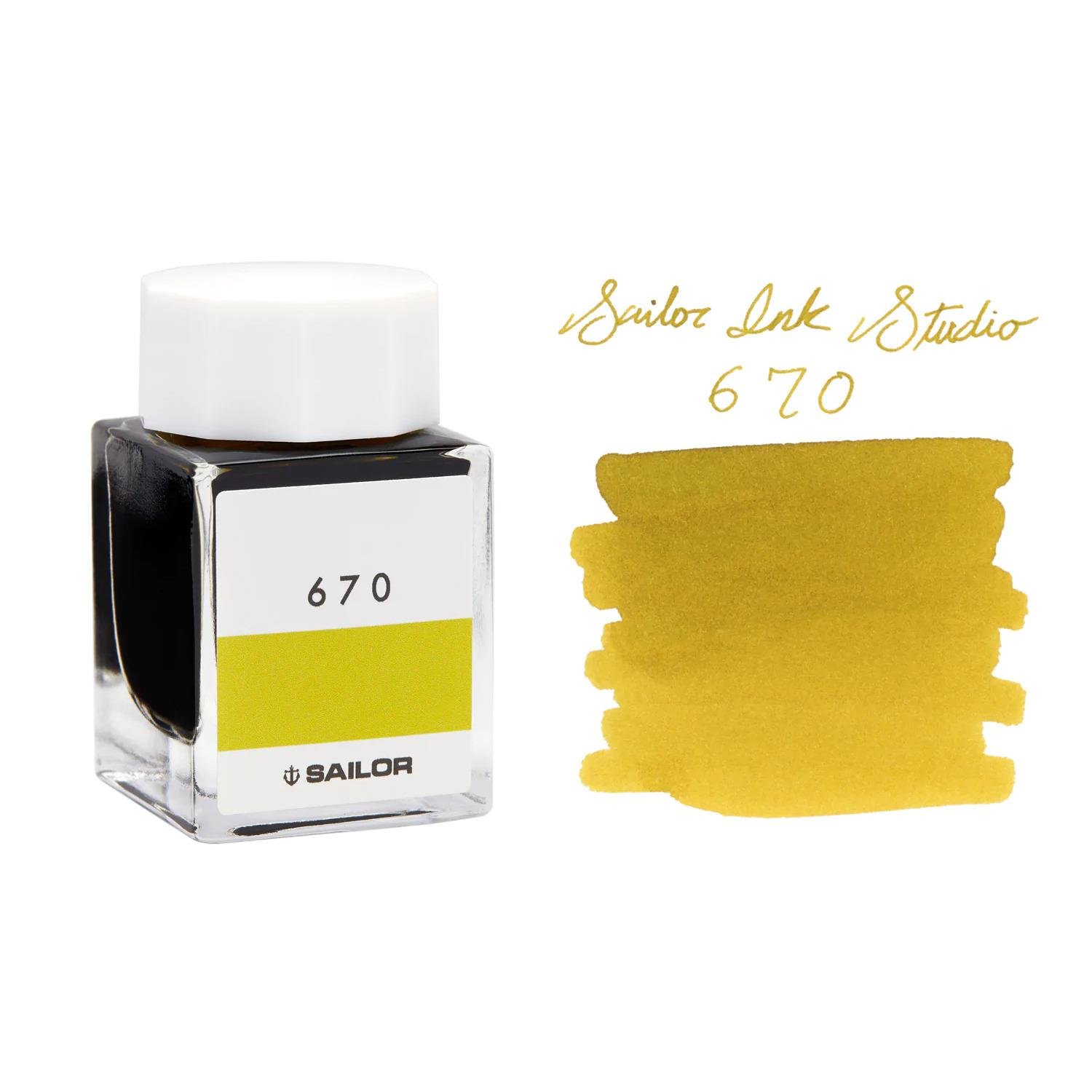 Sailor Studio Serisi 20ml Sarı Mürekkep - 670