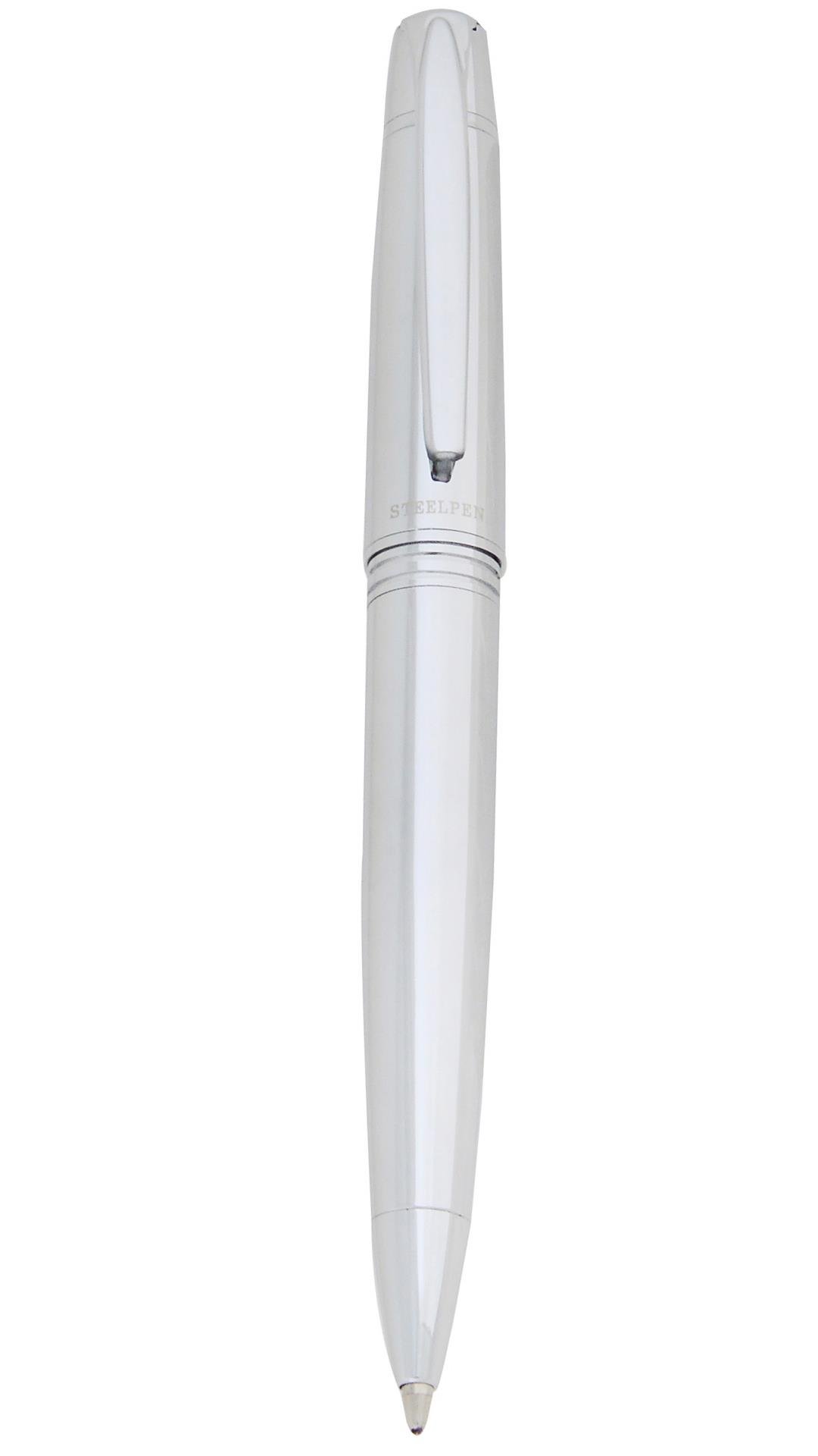 Steelpen 0020 Mini Tükenmez Kalem Parlak Krom Tükenmez