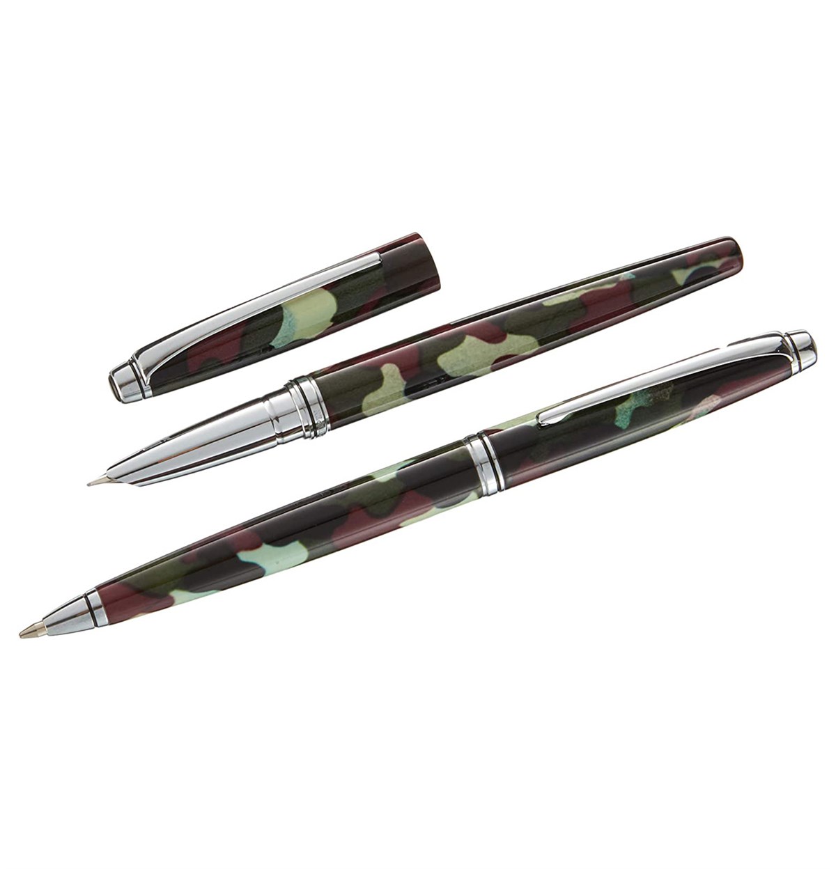 Steelpen 669 Kamuflaj Dolma Kalem+Tükenmez Kalem