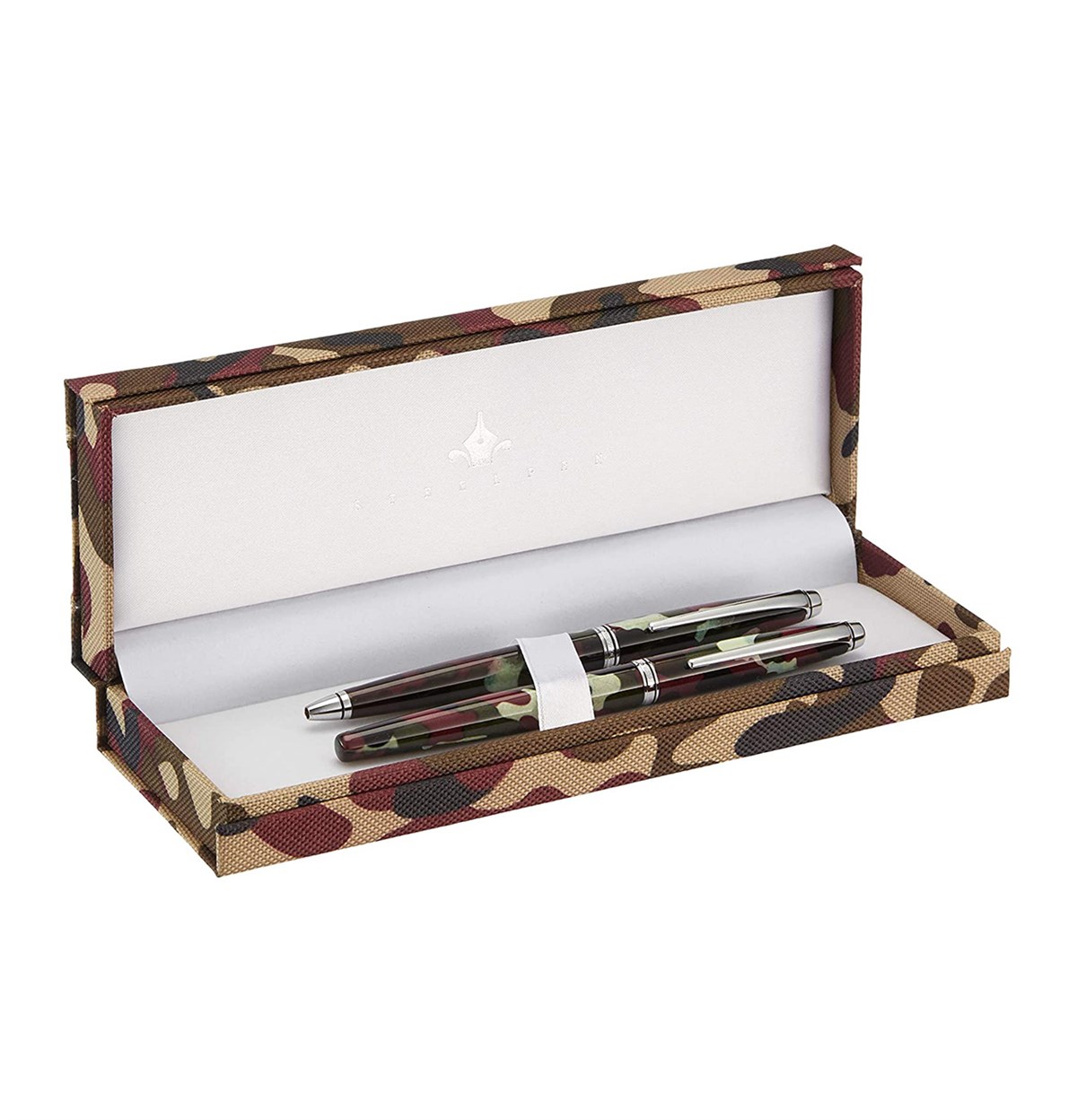 Steelpen 669 Kamuflaj Dolma Kalem+Tükenmez Kalem