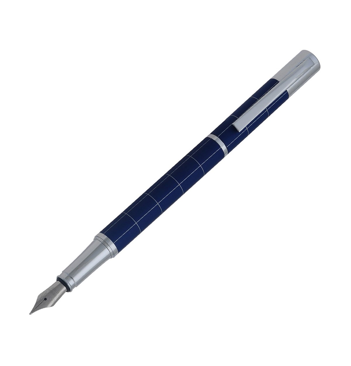 Steelpen Active Serisi 1002DT Slayt Mavi Dolma Kalem+Tükenmez Kalem