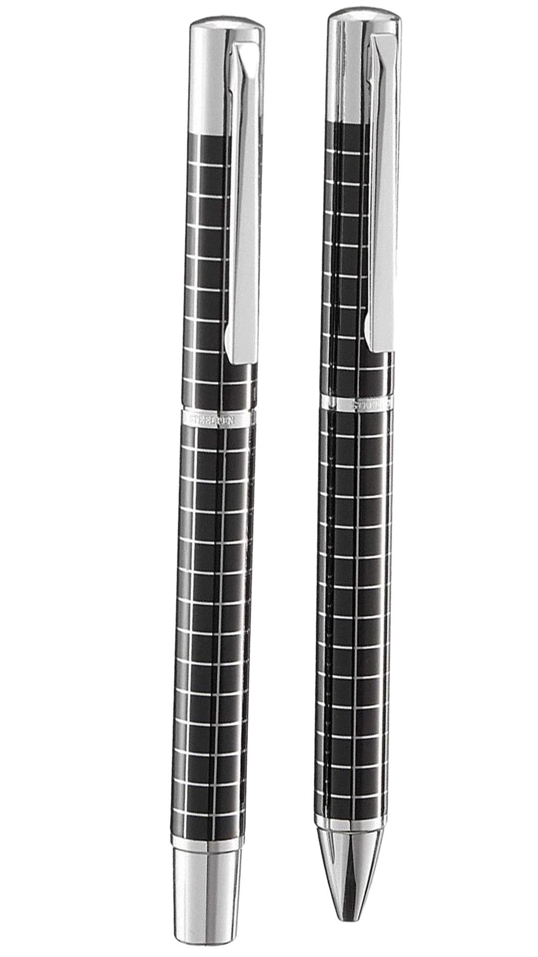 Steelpen Active Serisi 1008DT Lake Siyah Dolma Kalem+Tükenmez Kalem