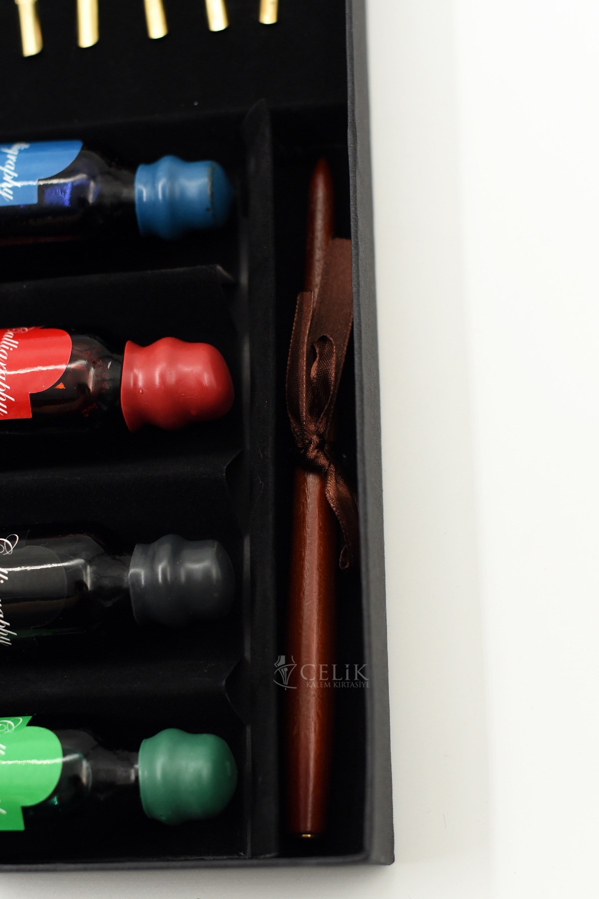 Steelpen Calligraphy Serisi CS1509 Ahşap Kaligrafi Kalem Seti