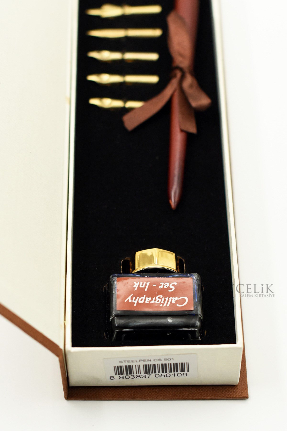 Steelpen Calligraphy Serisi CS501 Ahşap Kaligrafi Kalem Seti