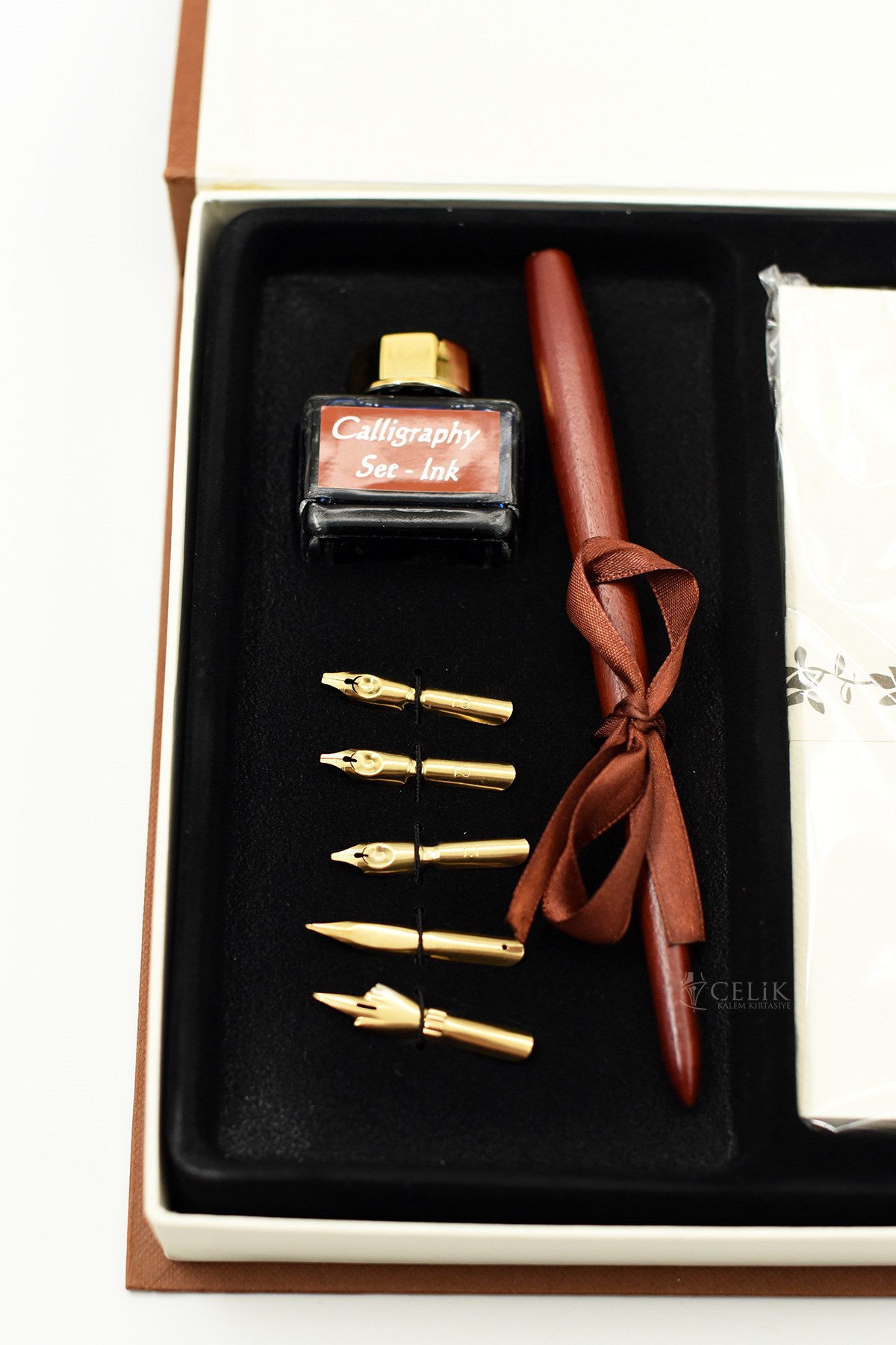 Steelpen Calligraphy Serisi SK080 Ahşap Kaligrafi Kalem Seti