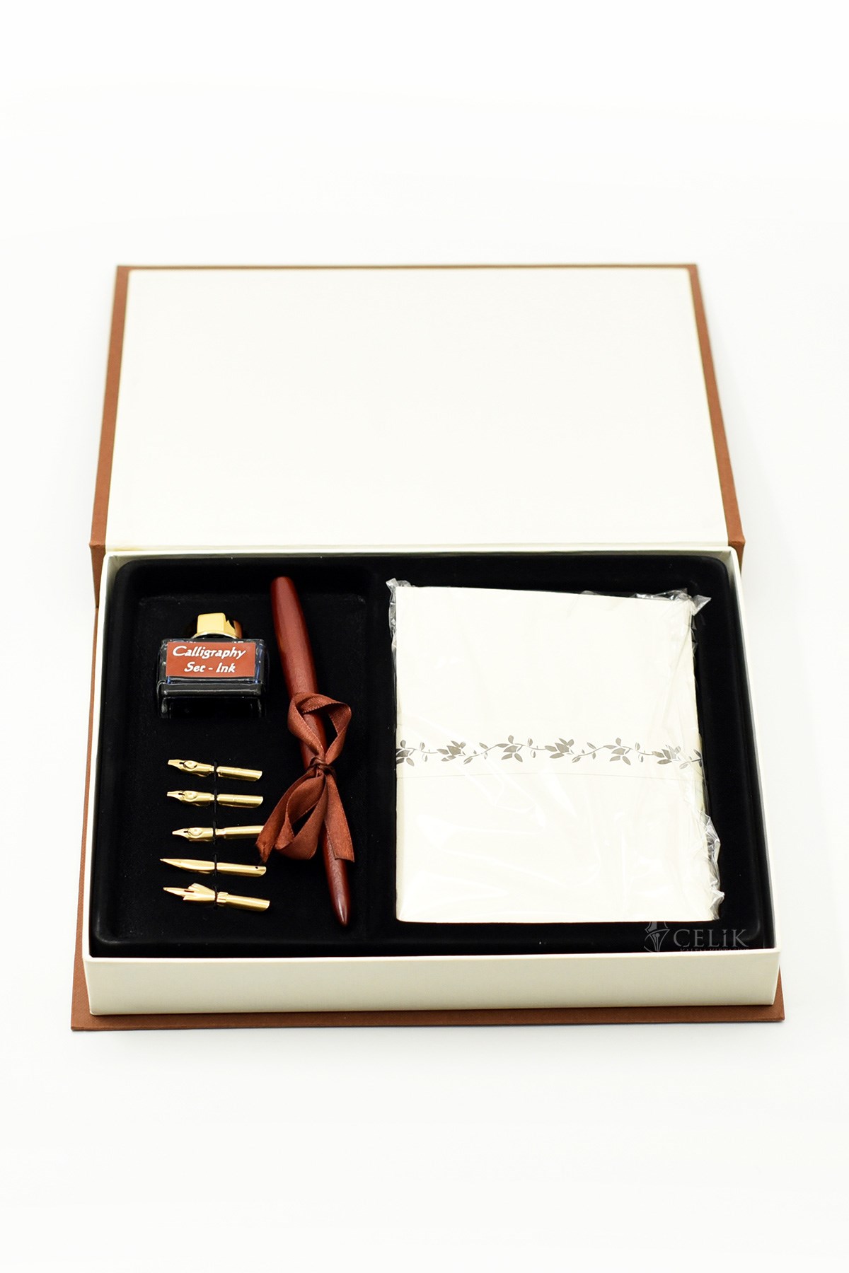 Steelpen Calligraphy Serisi SK080 Ahşap Kaligrafi Kalem Seti