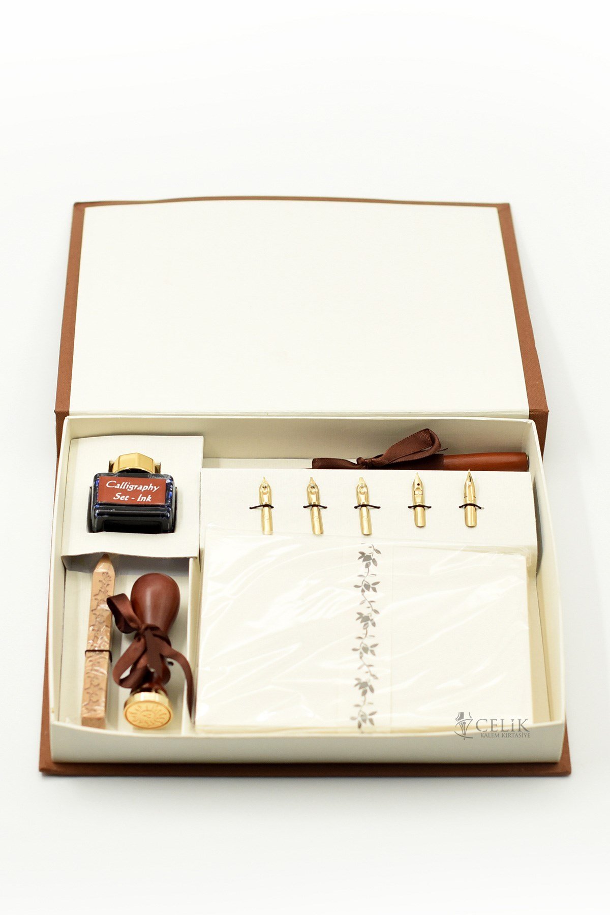 Steelpen Calligraphy Serisi SK089 Ahşap Kaligrafi Kalem Seti