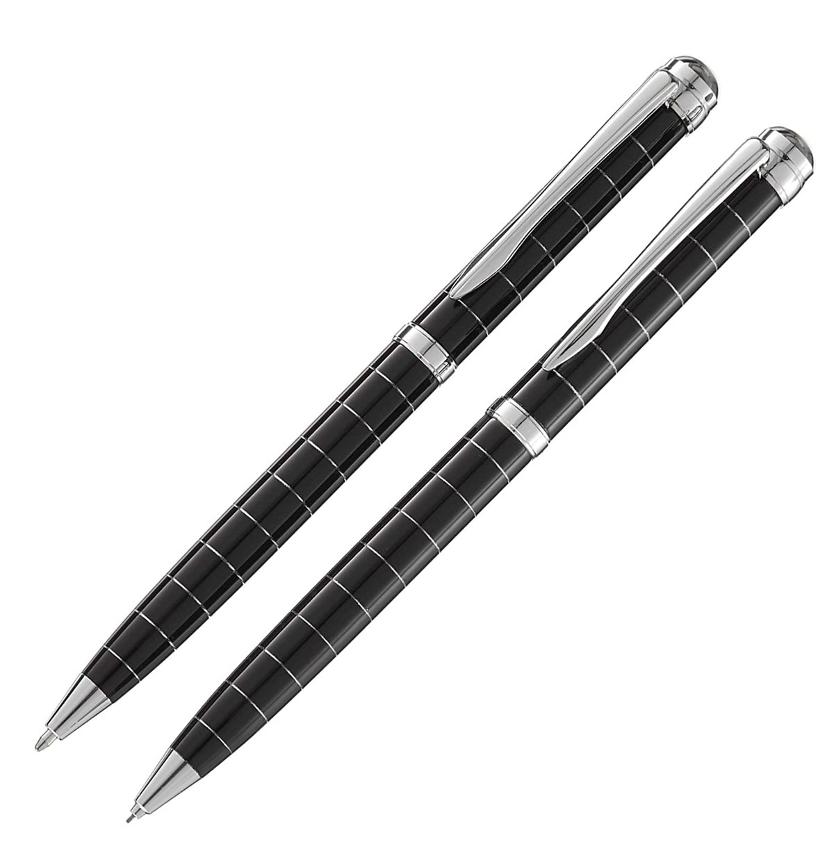 Steelpen Capital Serisi 283 Siyah Çizgili Tükenmez Kalem+Versatil Kalem