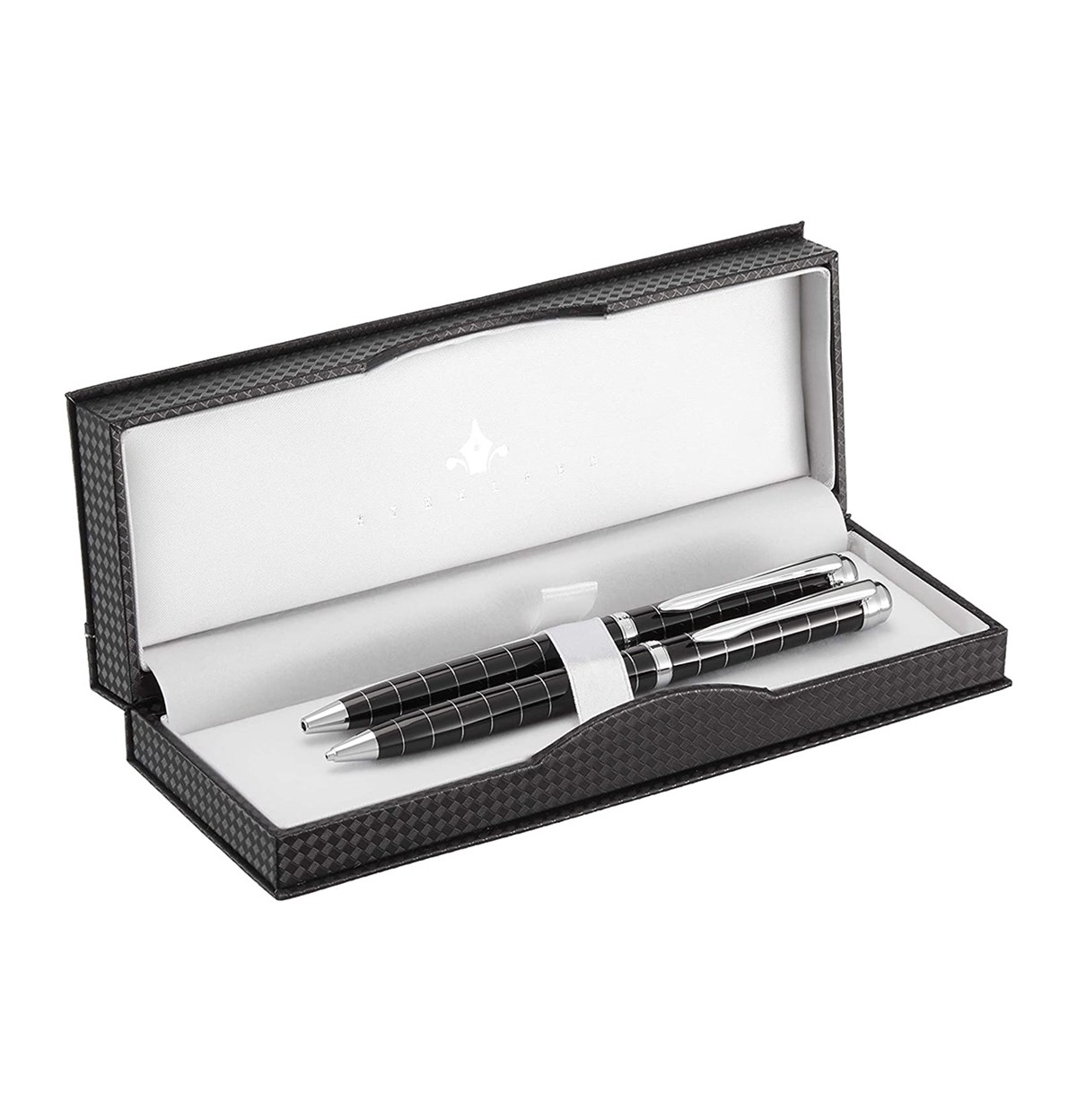 Steelpen Capital Serisi 283 Siyah Çizgili Tükenmez Kalem+Versatil Kalem