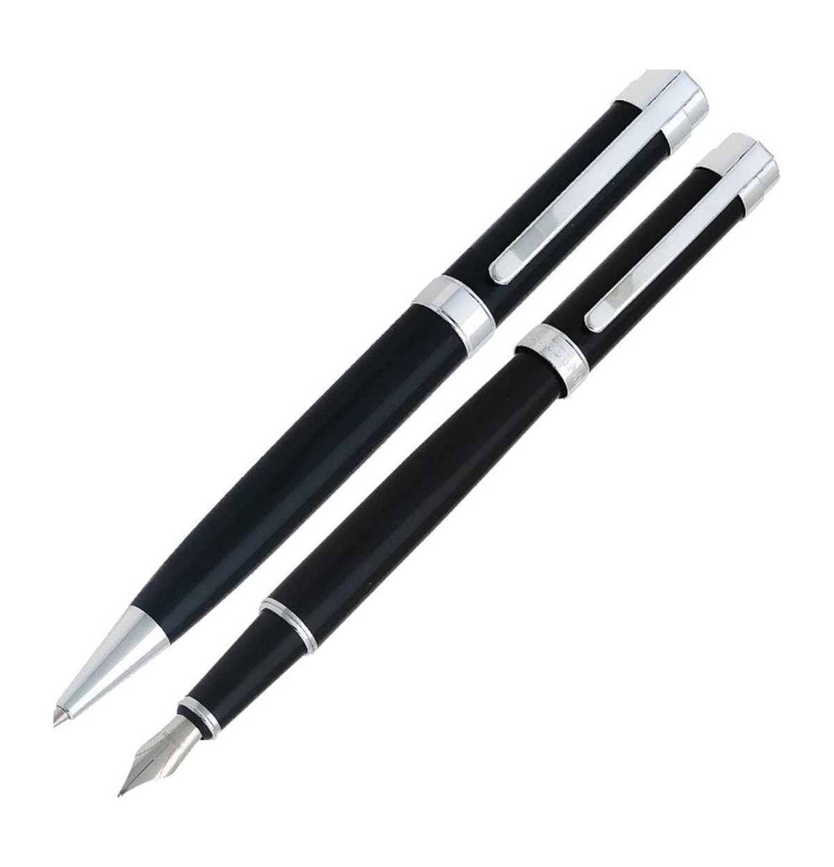 Steelpen Capital Serisi 285 Siyah Dolma Kalem+Tükenmez Kalem