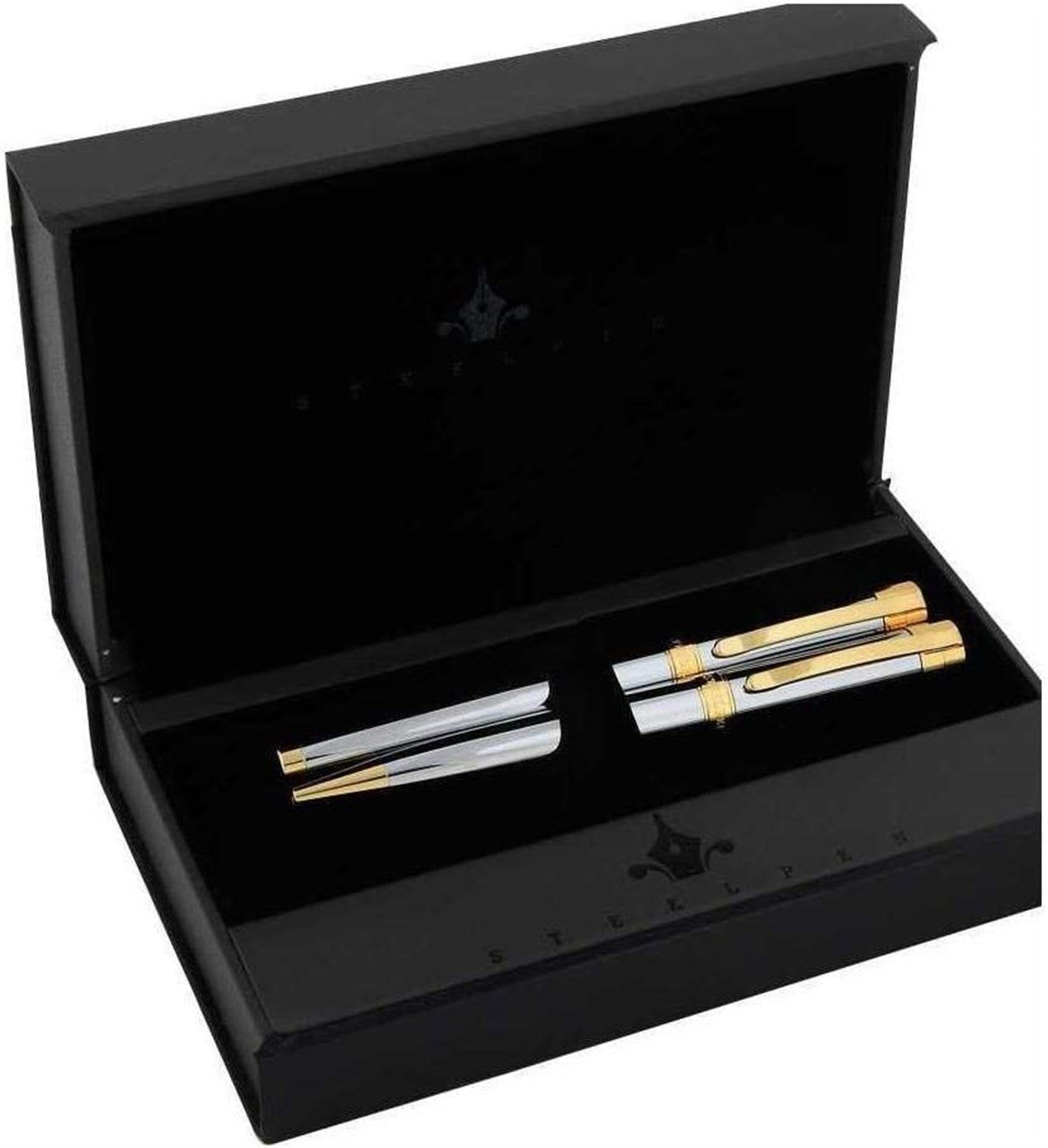 Steelpen Capital Serisi 286 Gold Dolma Kalem+Tükenmez Kalem