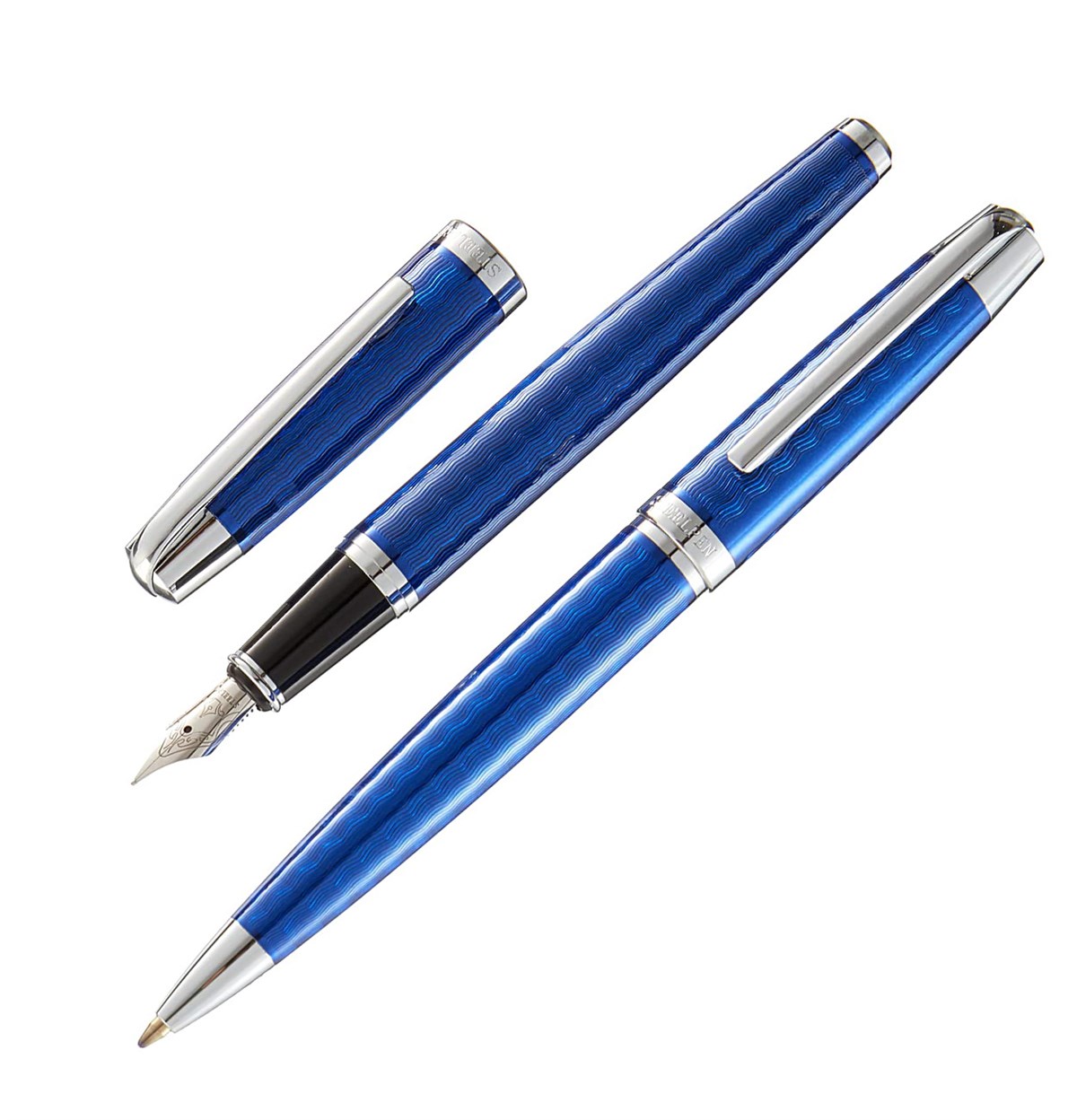 Steelpen Carens Serisi 262 Mavi Dolma Kalem+Tükenmez Kalem