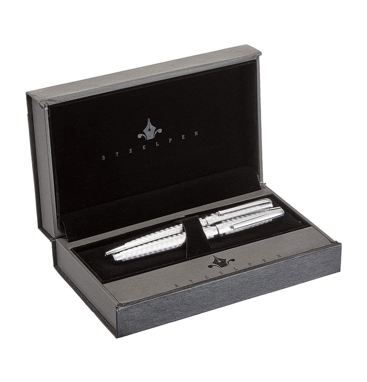Steelpen Carens Serisi 264 Parlak Krom Dolma Kalem+Tükenmez Kalem