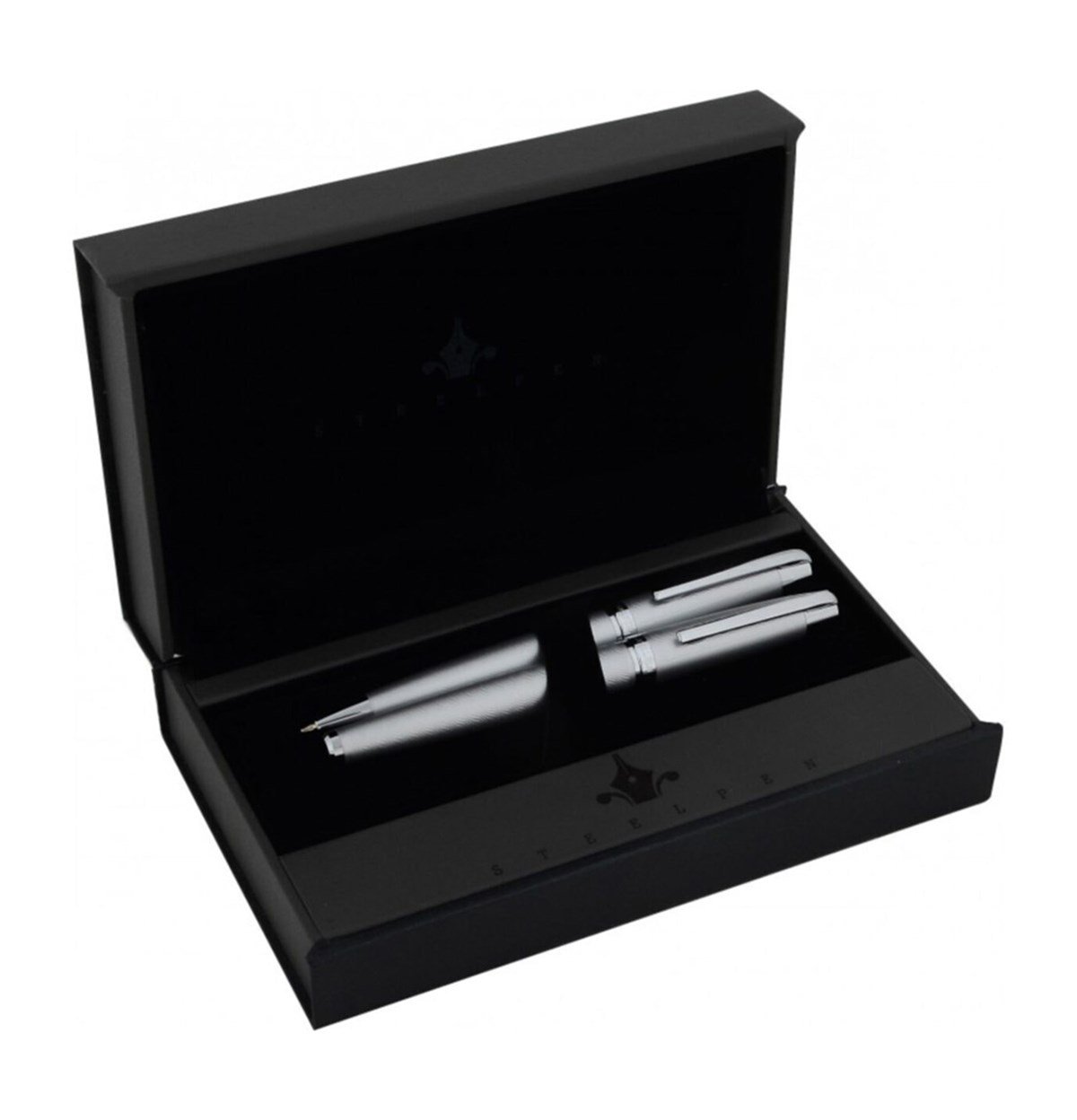 Steelpen Carens Serisi 265 Mat Krom Dolma Kalem+Tükenmez Kalem