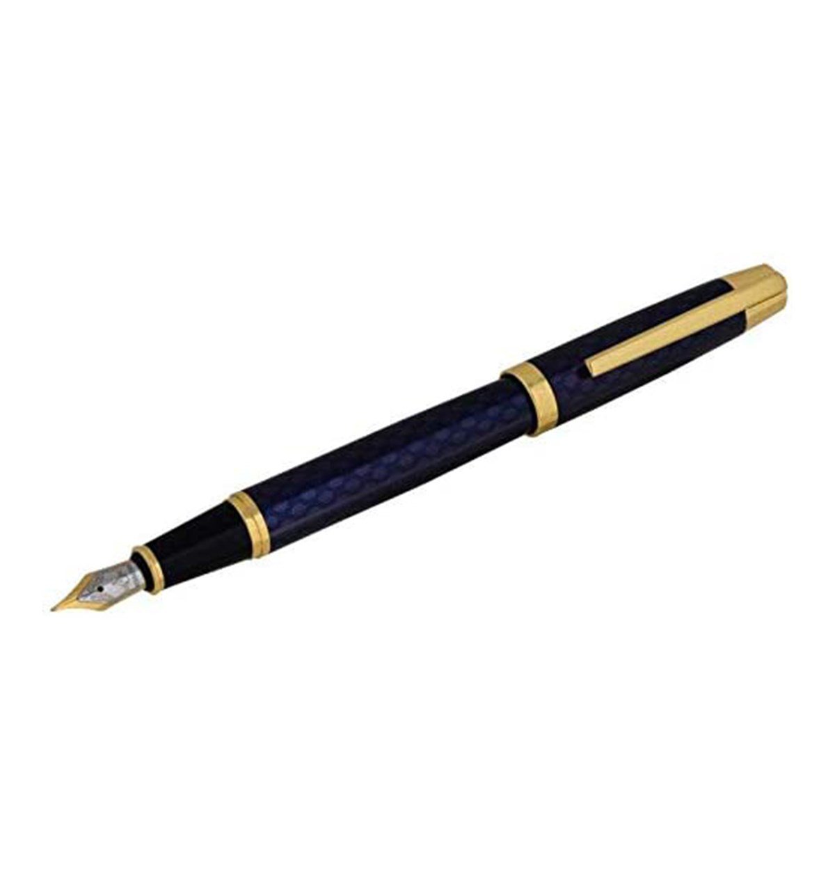 Steelpen Carens Serisi 266 Gold Mavi Dolma Kalem+Tükenmez Kalem