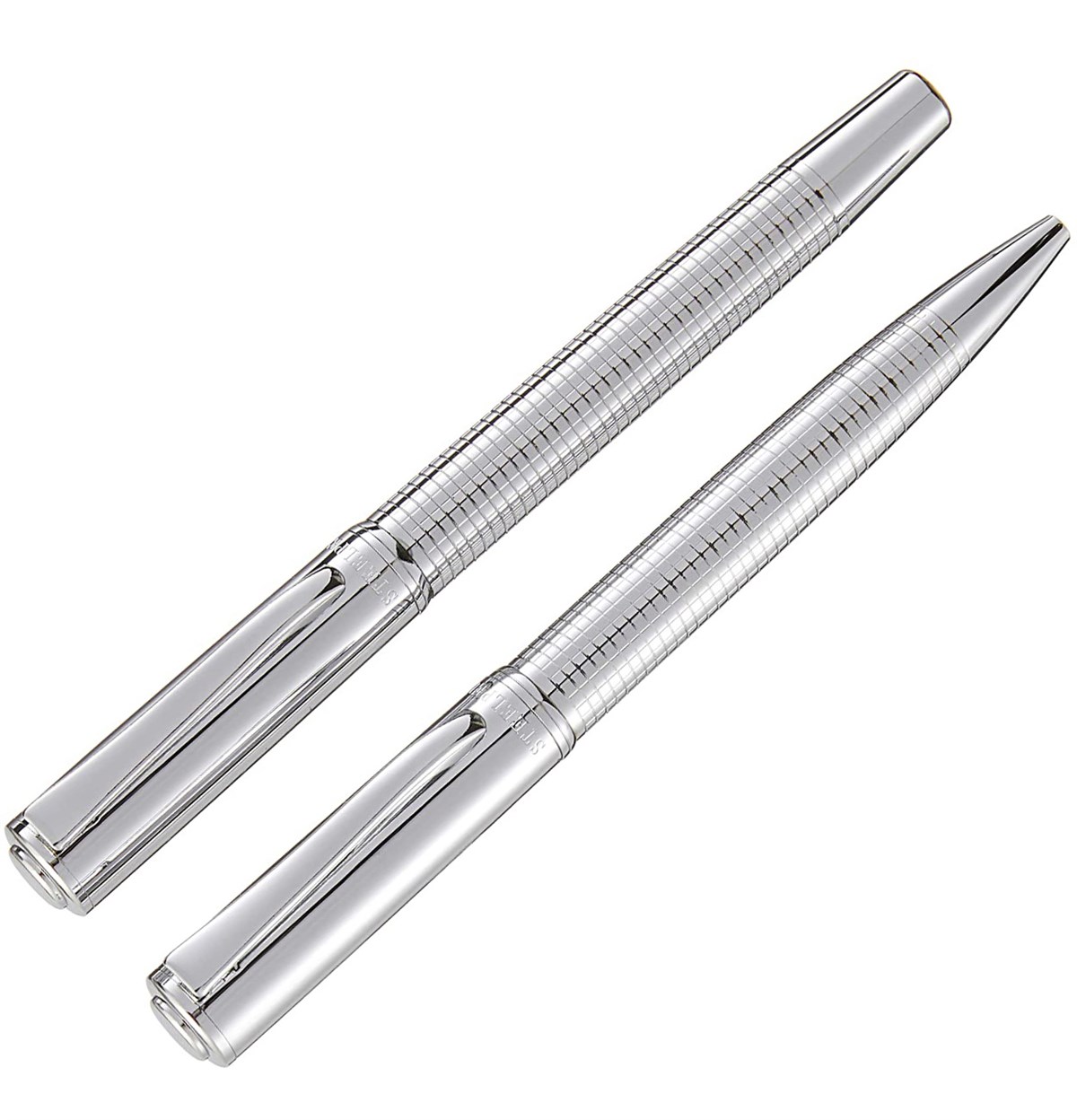 Steelpen Elite Serisi 5064 Elite Krom Dolma Kalem+Tükenmez Kalem