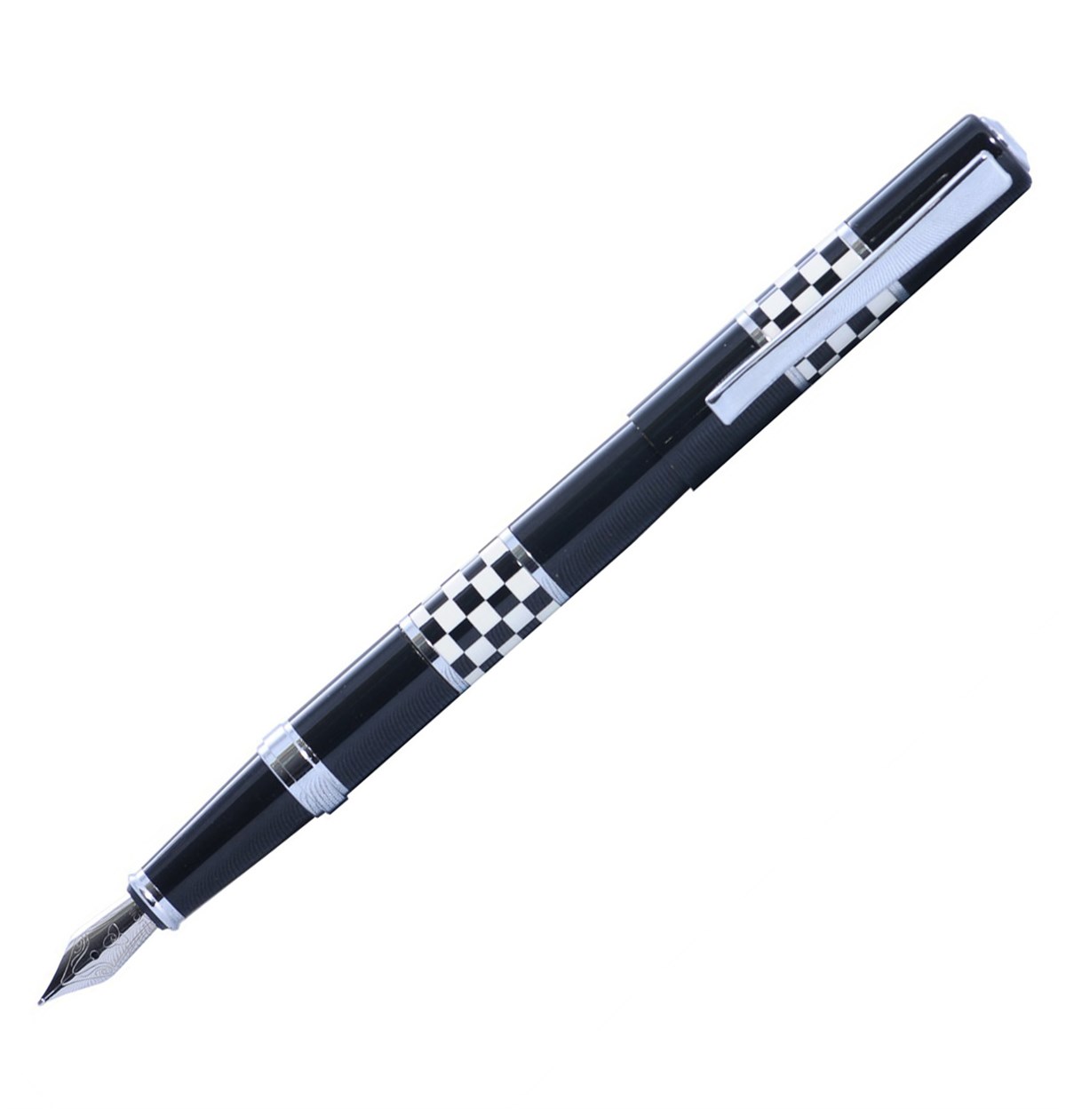 Steelpen Force Serisi 8601 Siyah Beyaz Dolma Kalem+Tükenmez Kalem