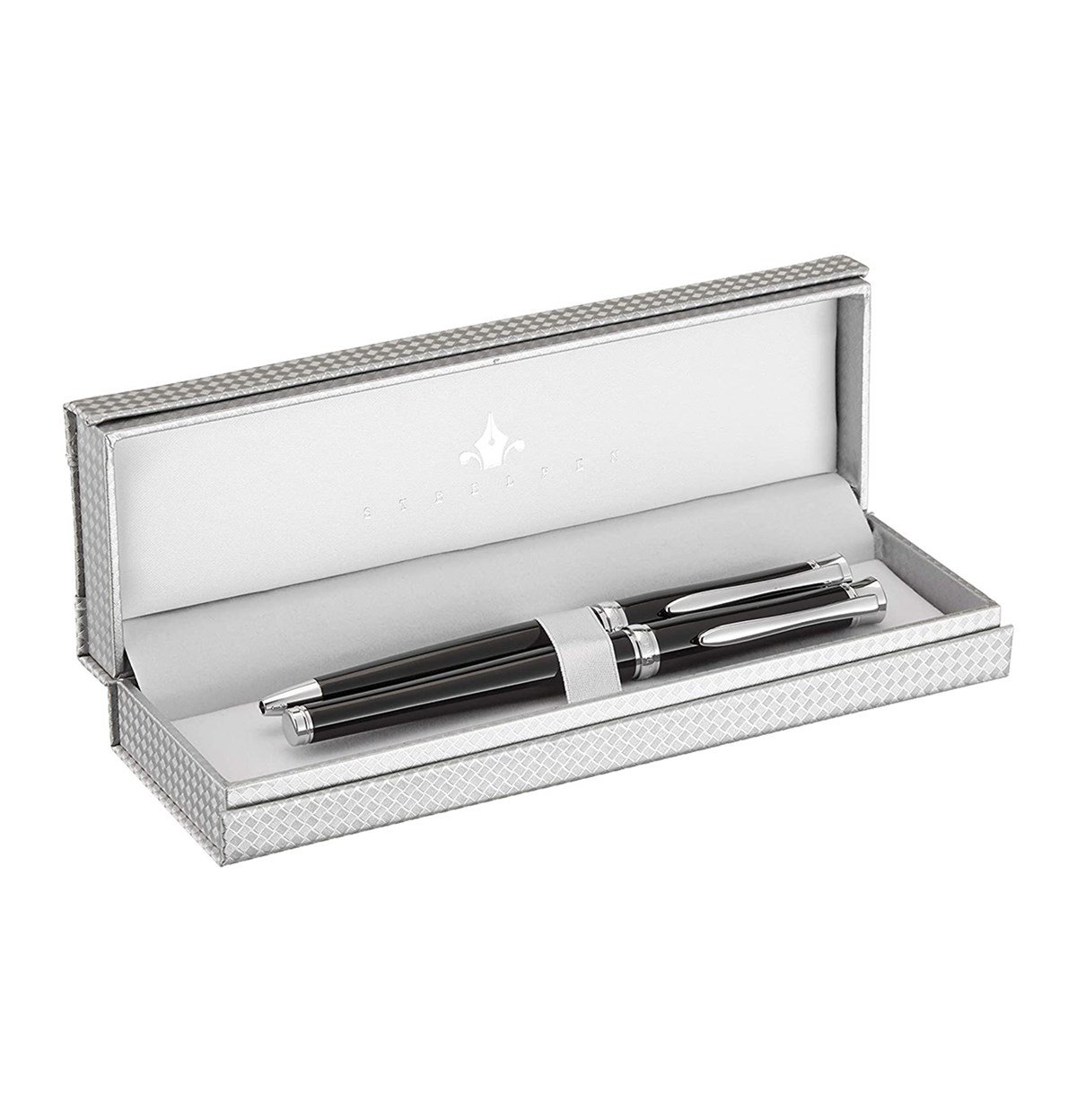 Steelpen Lemans Serisi 811 Siyah Roller Kalem+Tükenmez Kalem