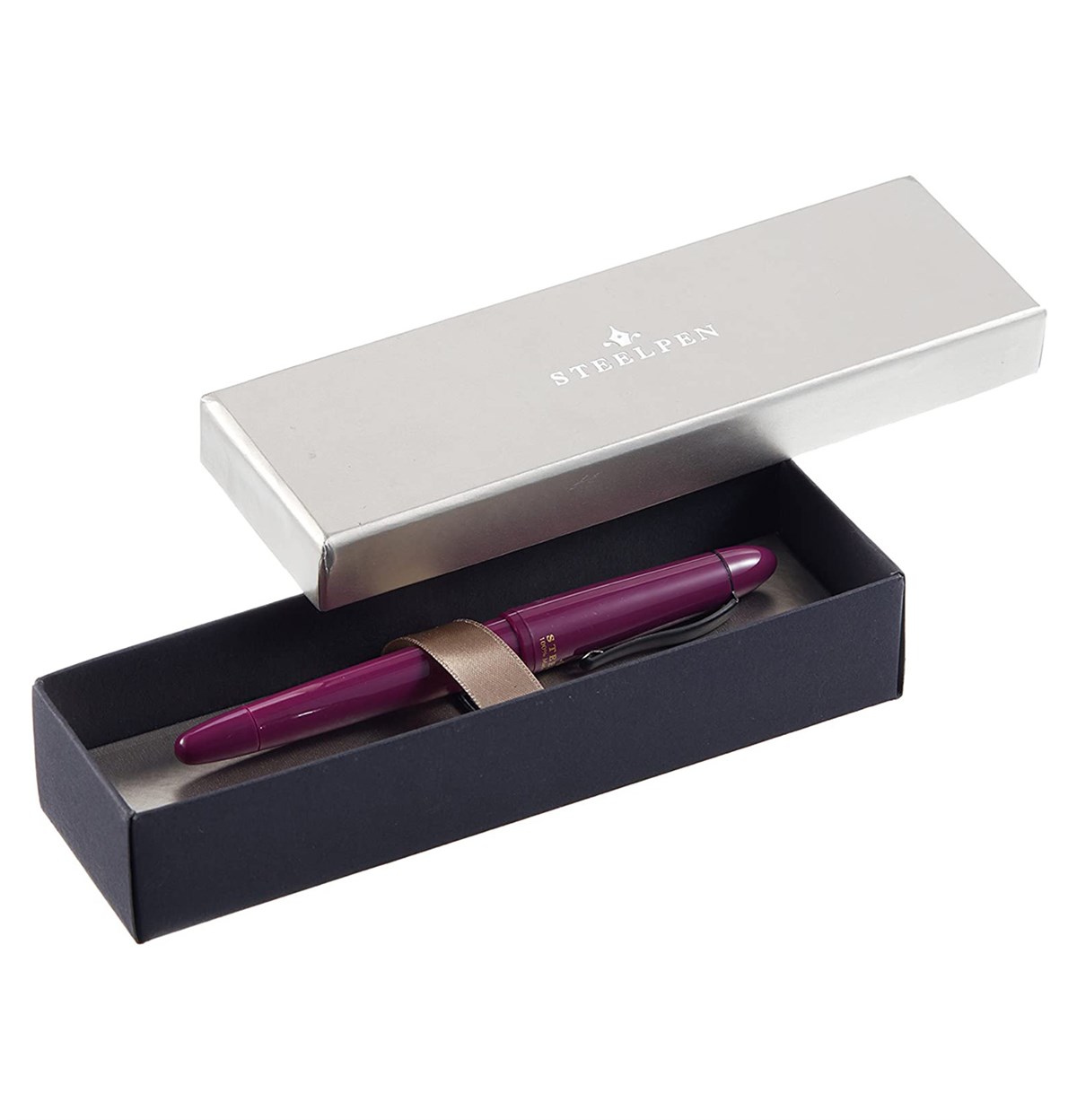 Steelpen Pearl Serisi 4537 DK Koyu Mor Dolma Kalem