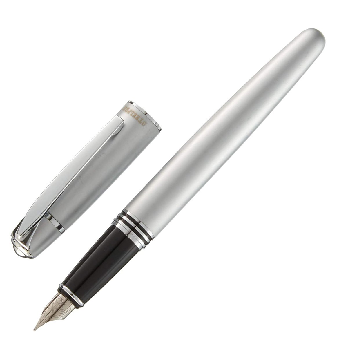 Steelpen Planet Serisi 0022D Mat Krom Dolma Kalem