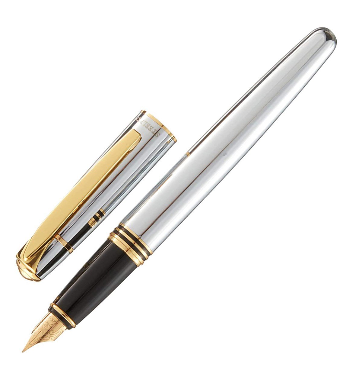 Steelpen Planet Serisi 0028D Krom Gold Dolma Kalem