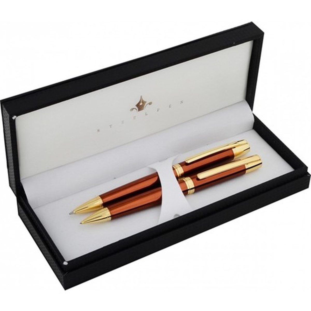 Steelpen Serra Serisi 800-3 Bronz Tükenmez Kalem+Versatil Kalem