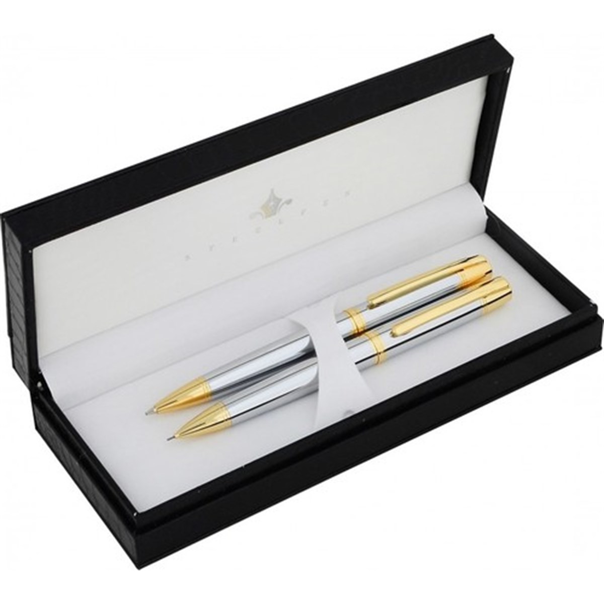 Steelpen Serra Serisi 800-4 Krom Tükenmez Kalem+Versatil Kalem