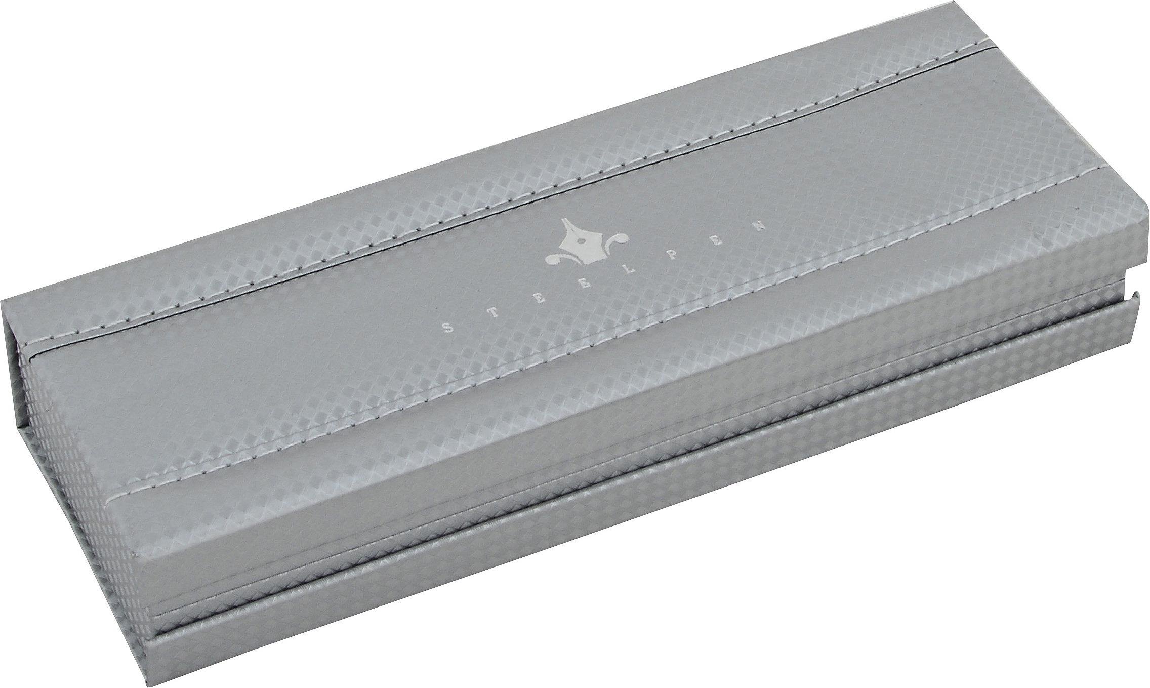 Steelpen Slim Serisi 8132 Krom Dolma Kalem+Tükenmez Kalem