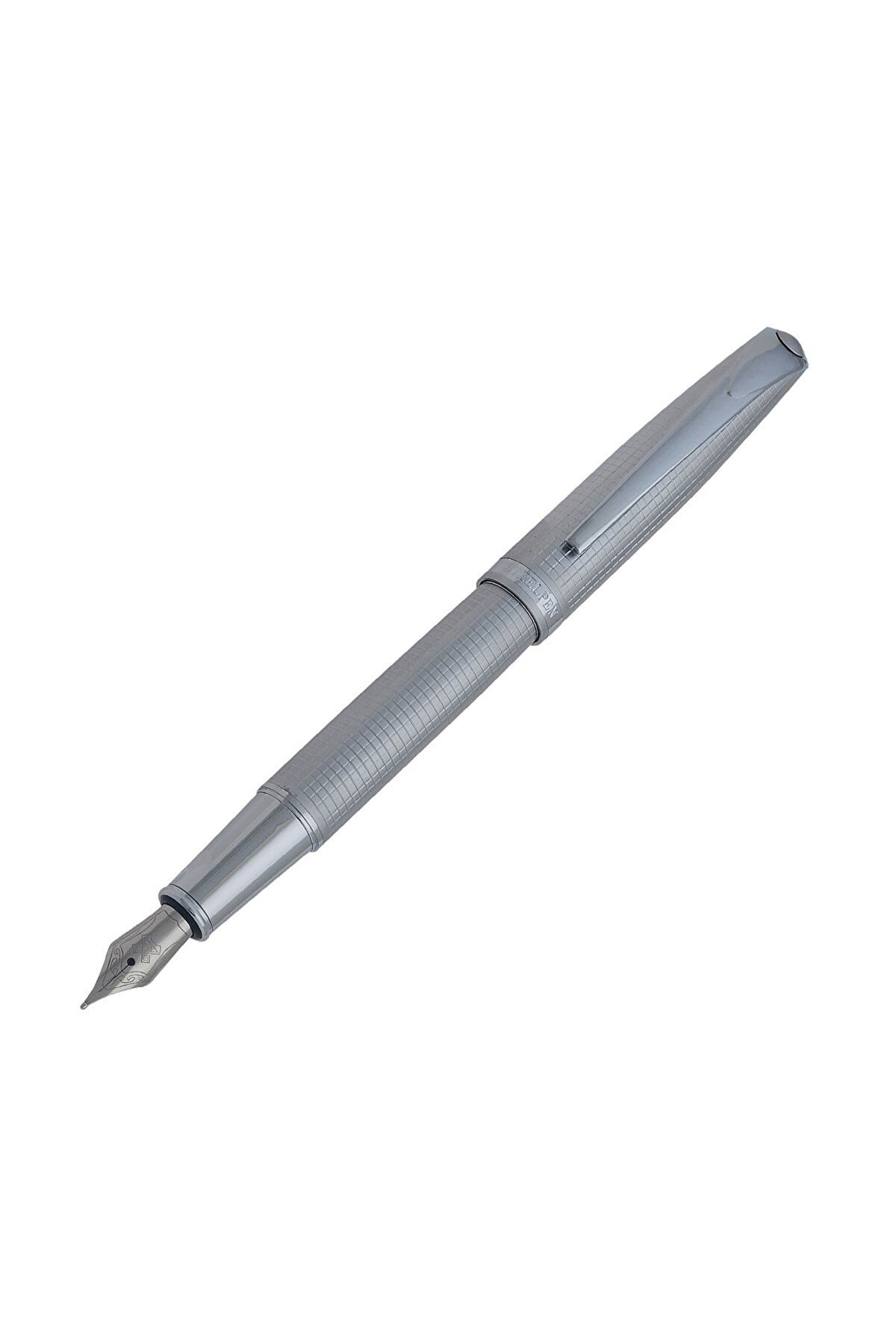 Steelpen Truva Serisi 0165DT Desenli Krom Dolma Kalem+Tükenmez Kalem